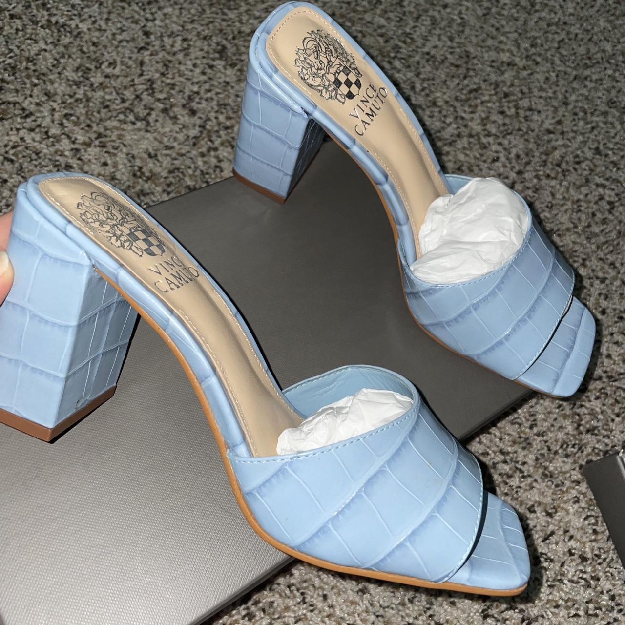 Vince Camuto Women's Blue Sandals | Depop