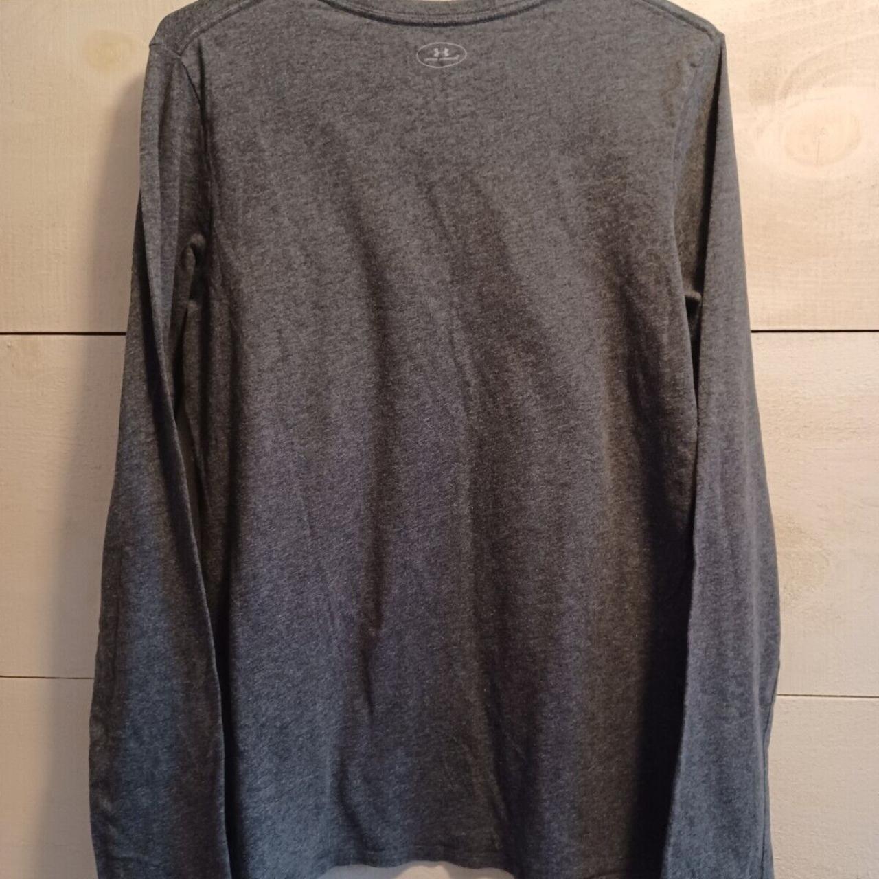 Under Armour Charcoal Gray Long Sleeve Shirt Women's... - Depop