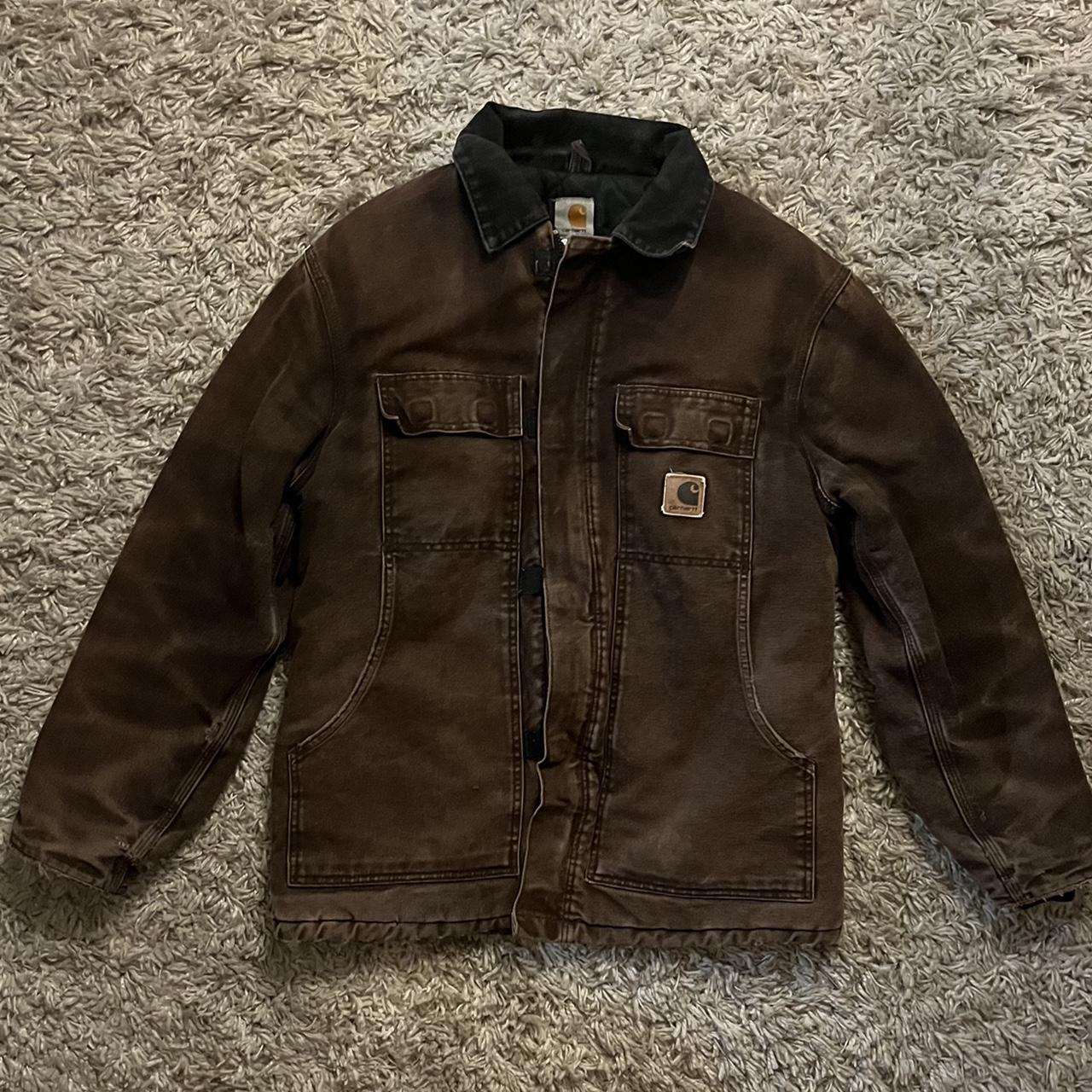 CARHARRT Brown Heavyweight Jacket 💼🧥 100% cotton... - Depop