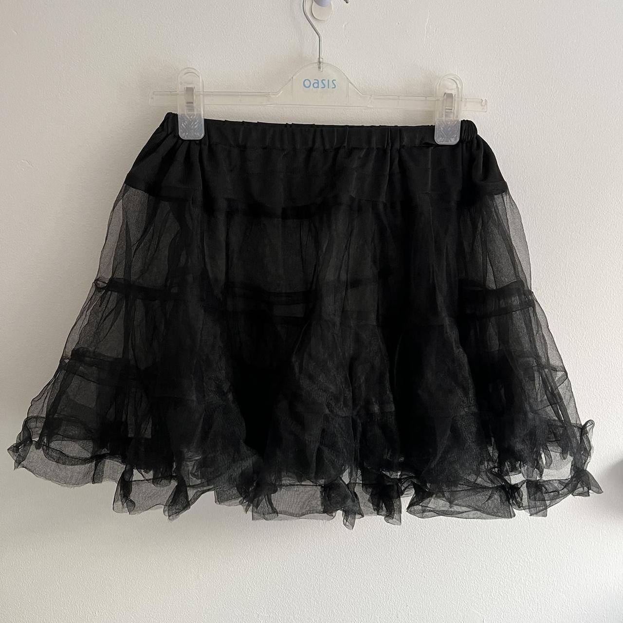 Black mesh hotsell tutu mini skirt