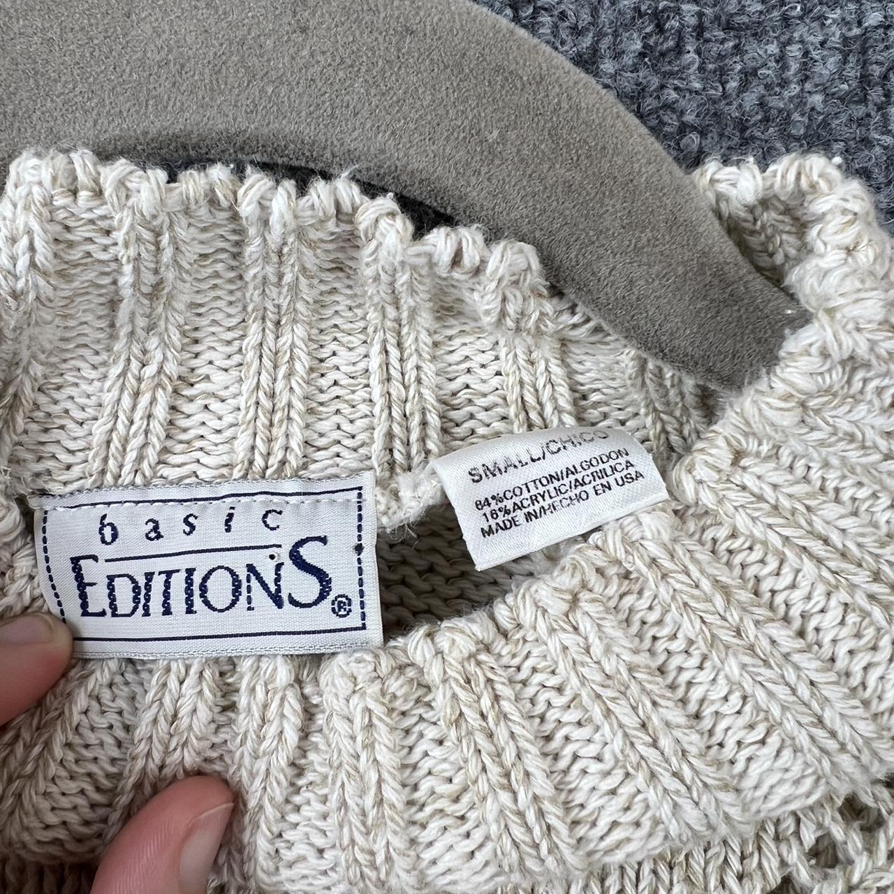 Basic Editions Women's Sweater - Cream - S – Basi… - image 3