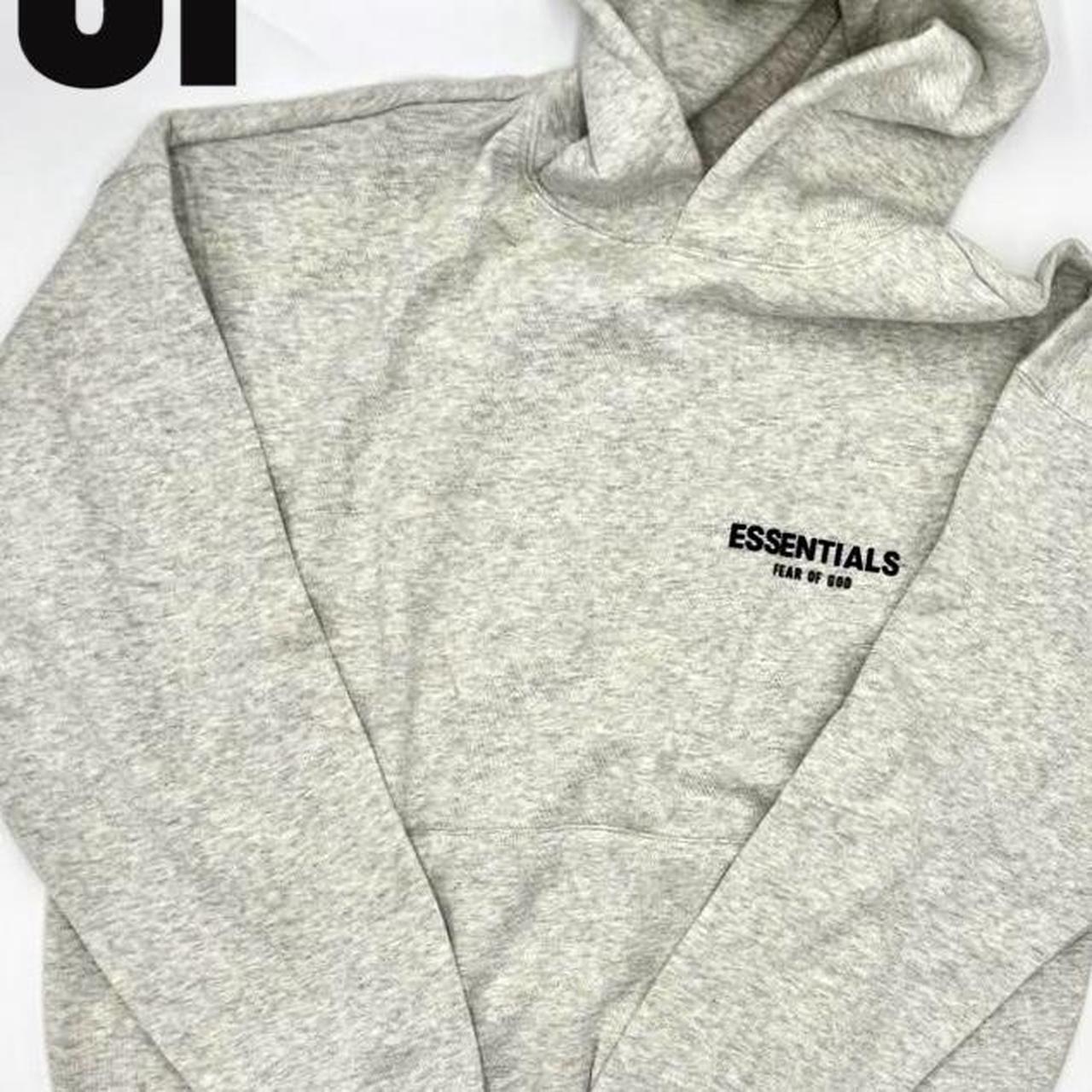 Light Grey Essentials Hoodie Brand New with original - Depop