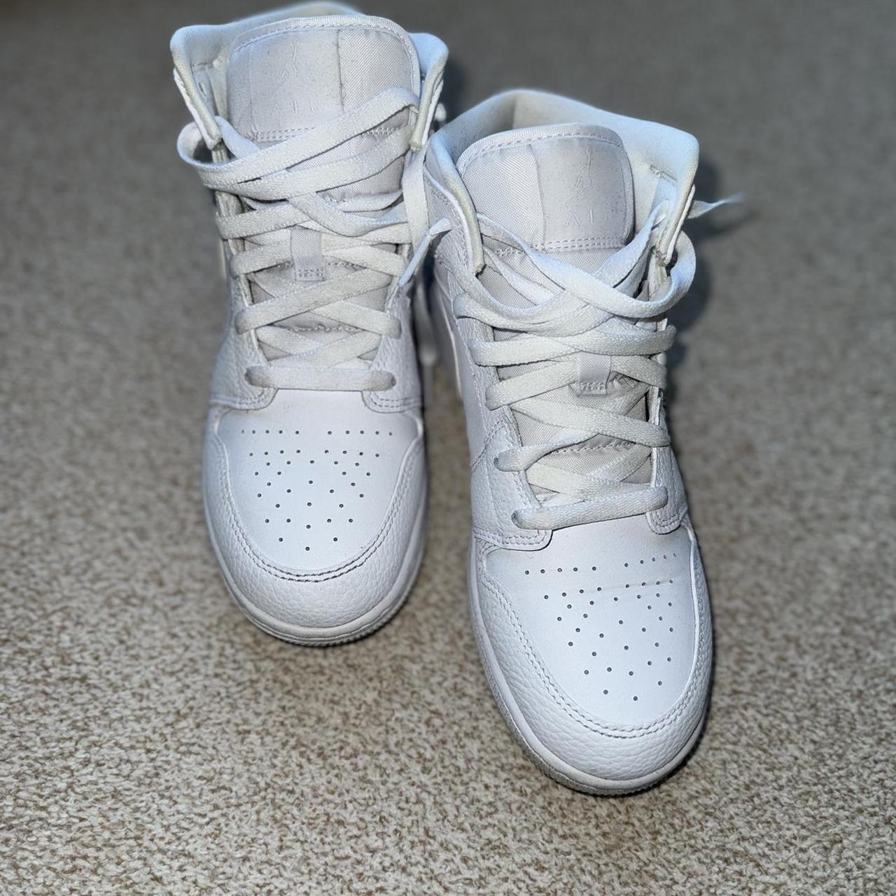triple white high jordan 1