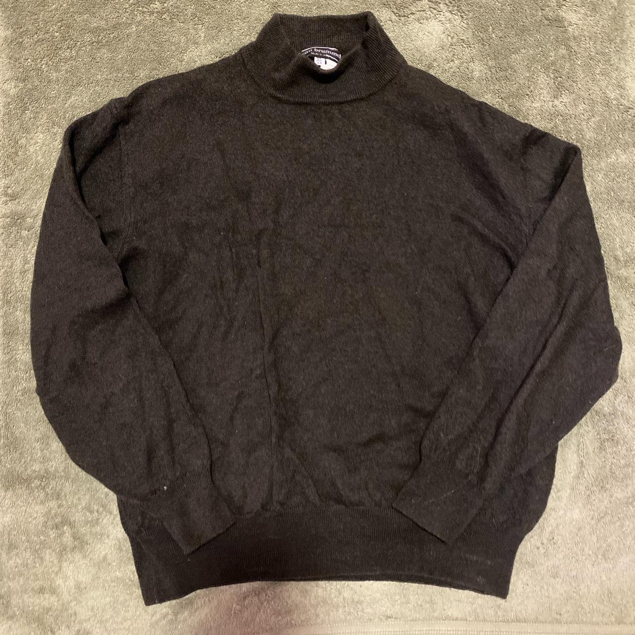 Dark Green Wool Turtleneck Sweater Fits M/L - Depop