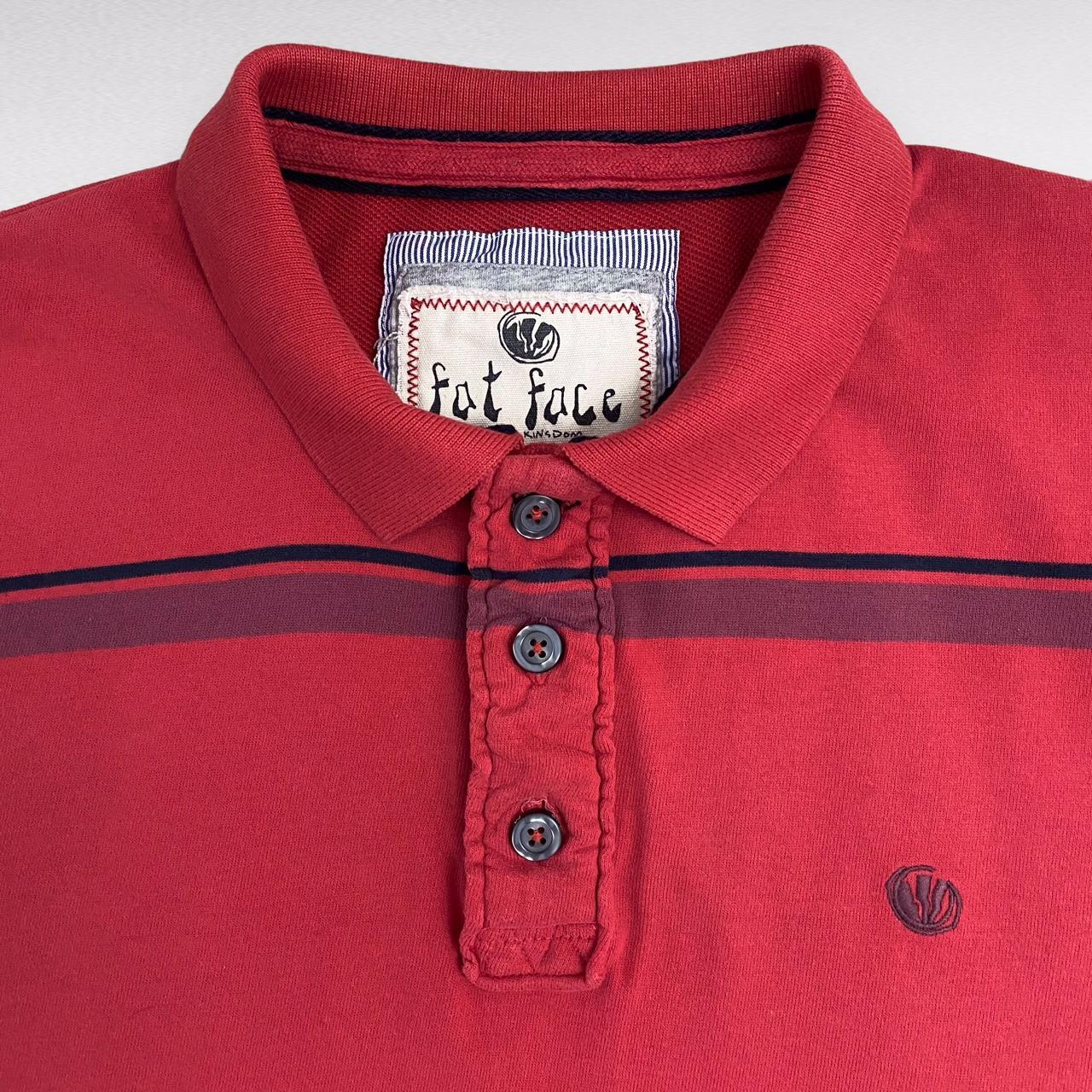 FAT FACE Stripes Polo Shirt Brand Fat Face Size Depop