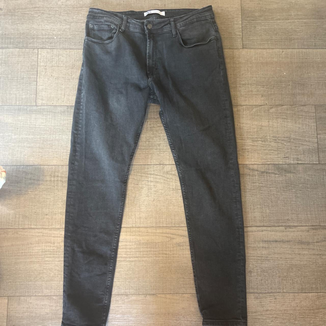 ZARA denim men’s black skinny jeans Comfort fit with... - Depop