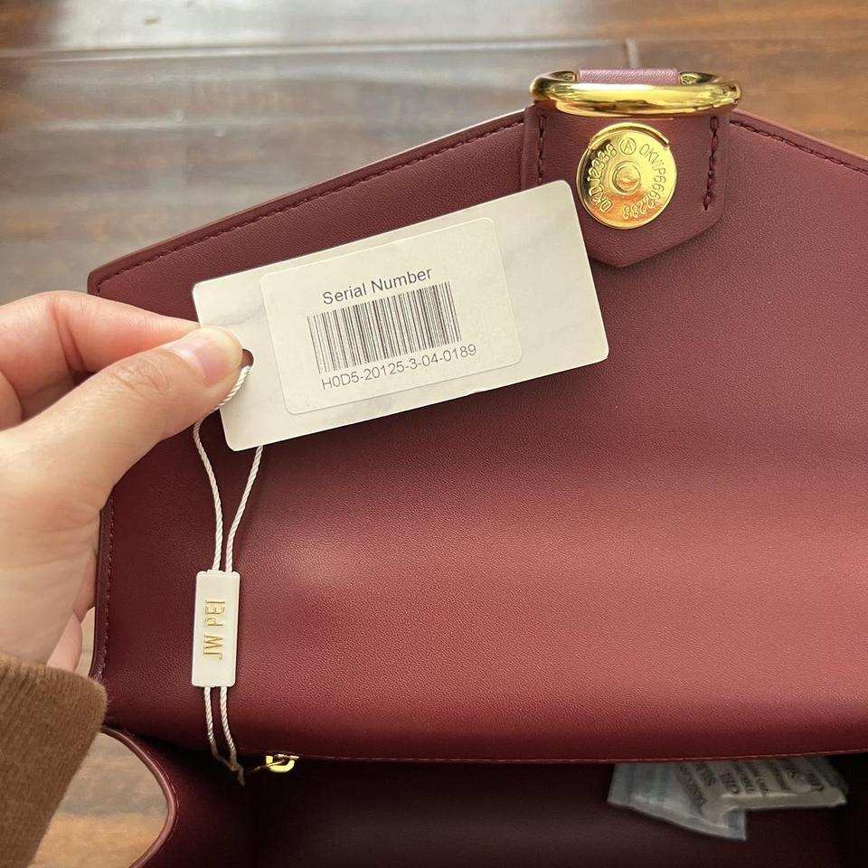 Vegan leather handbag Burgundy JW PEI #shoulderbag - Depop