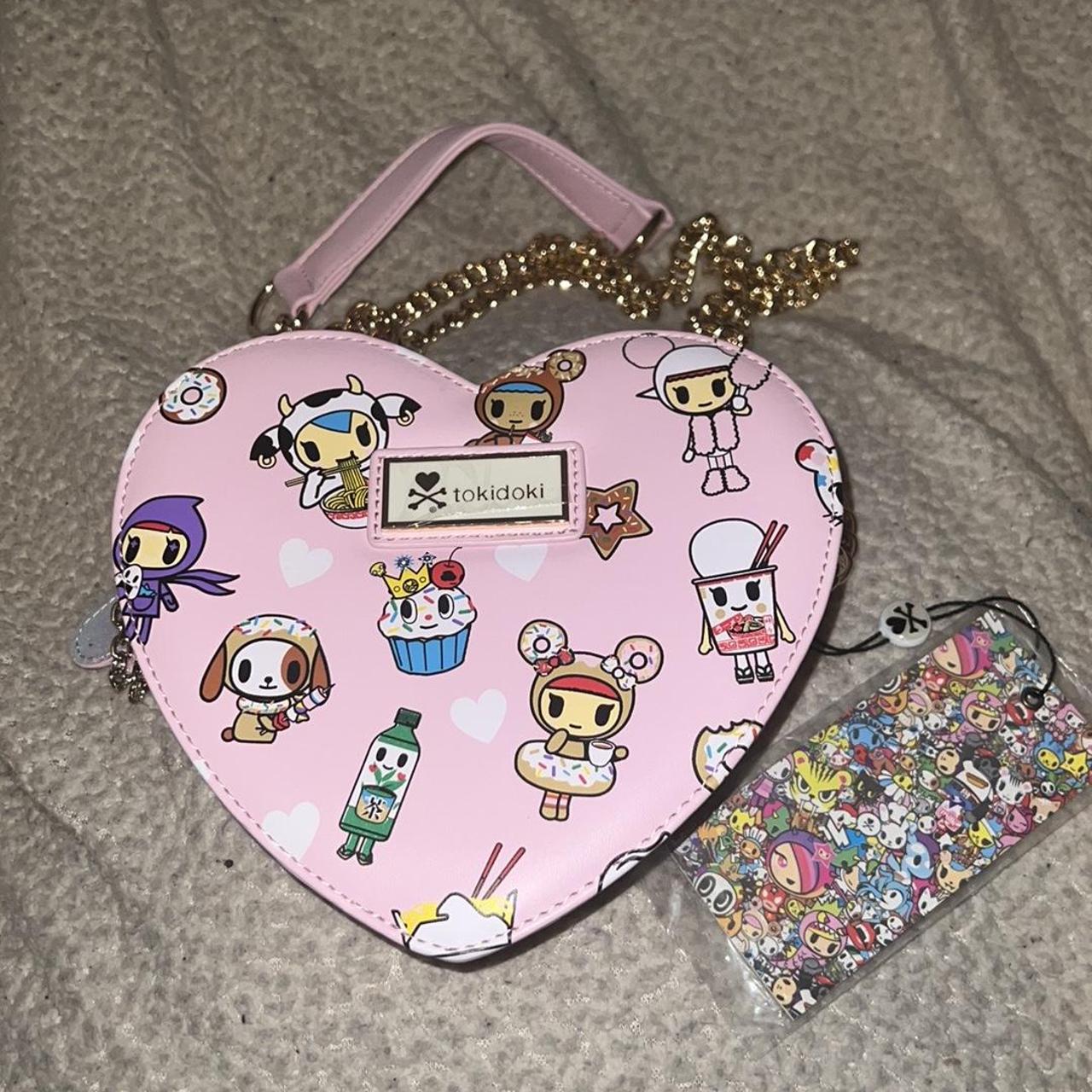 Tokidoki purse bag small heart shaped with hard