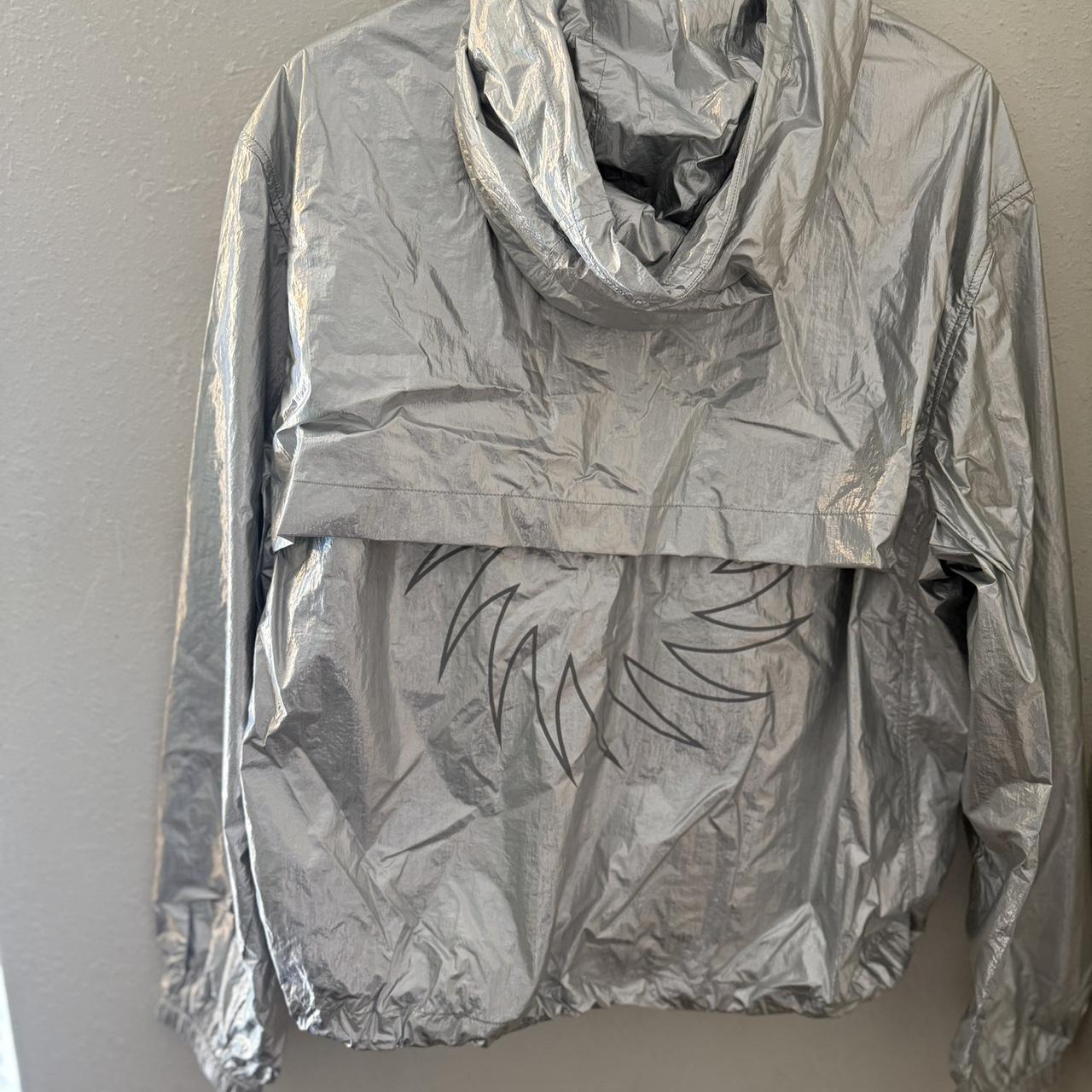 UVU ultralight windbreaker in silver nylon Brand new | Depop