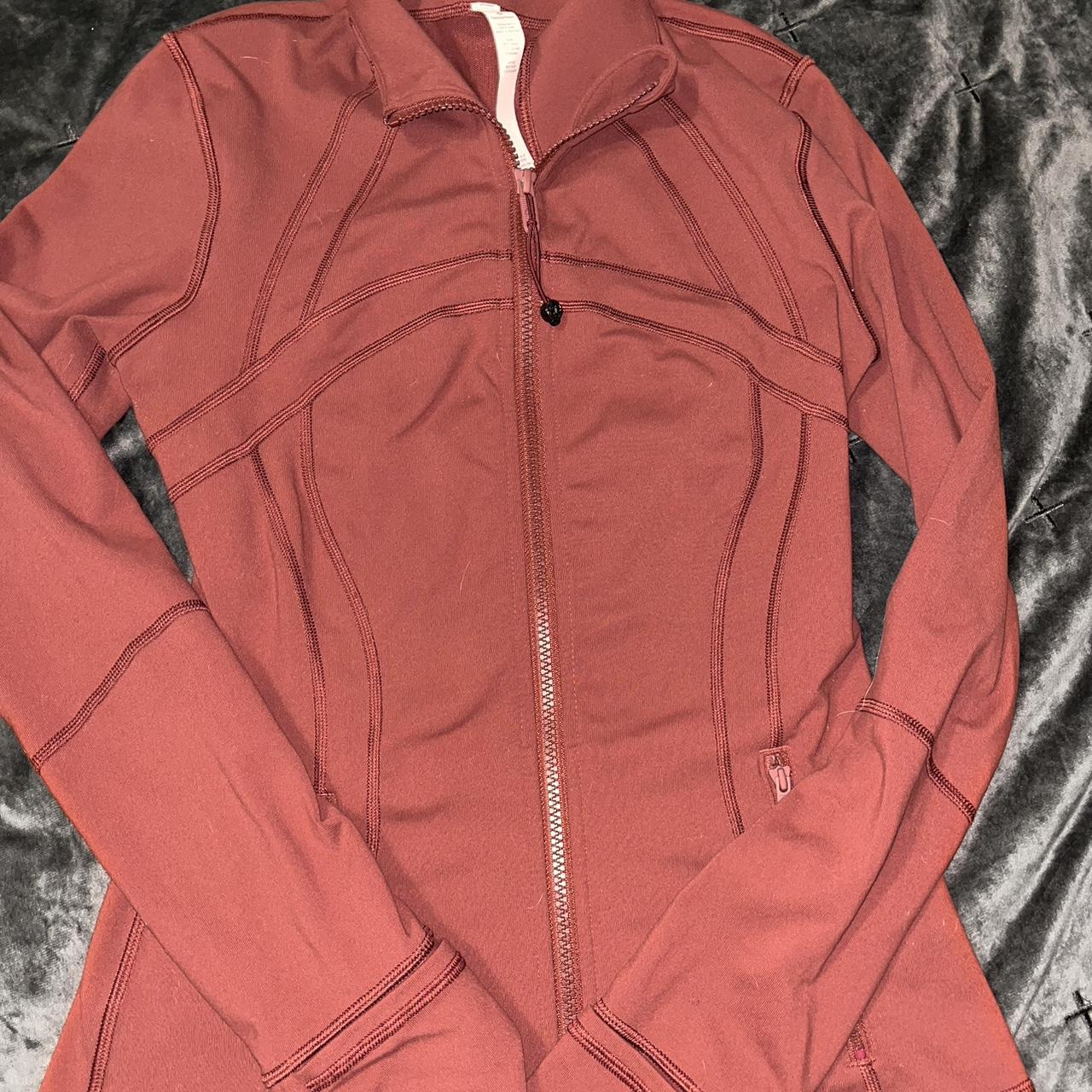 LULULEMON BURGUNDY DEFINE JACKET SIZE 6 Great... - Depop