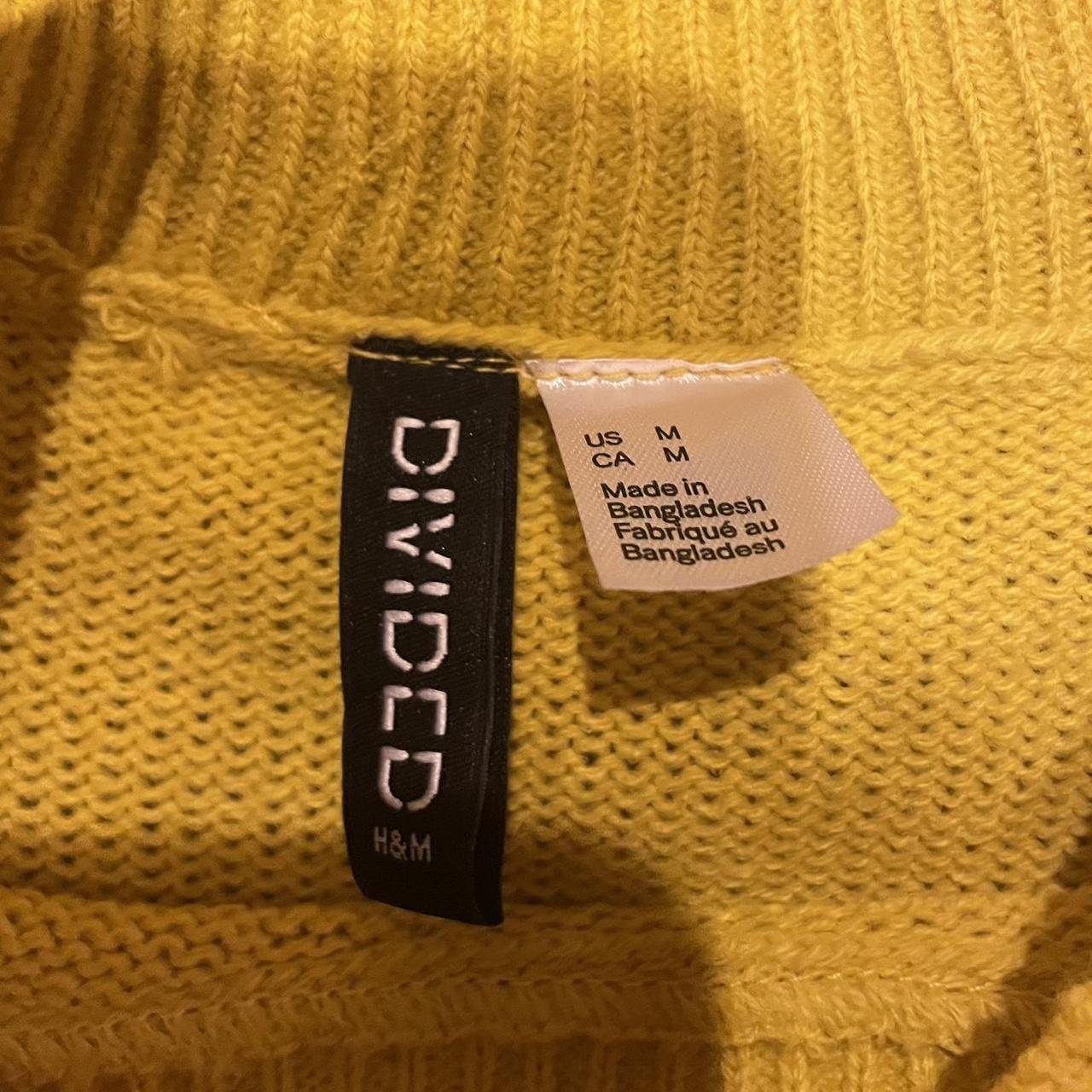 H and shop m yellow jumper