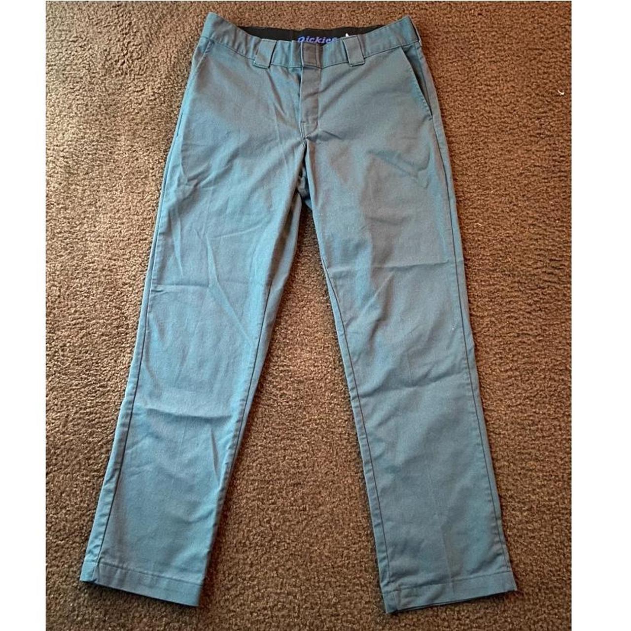 Blue work pants dickies 34x32 straight fit 18 OBO Depop