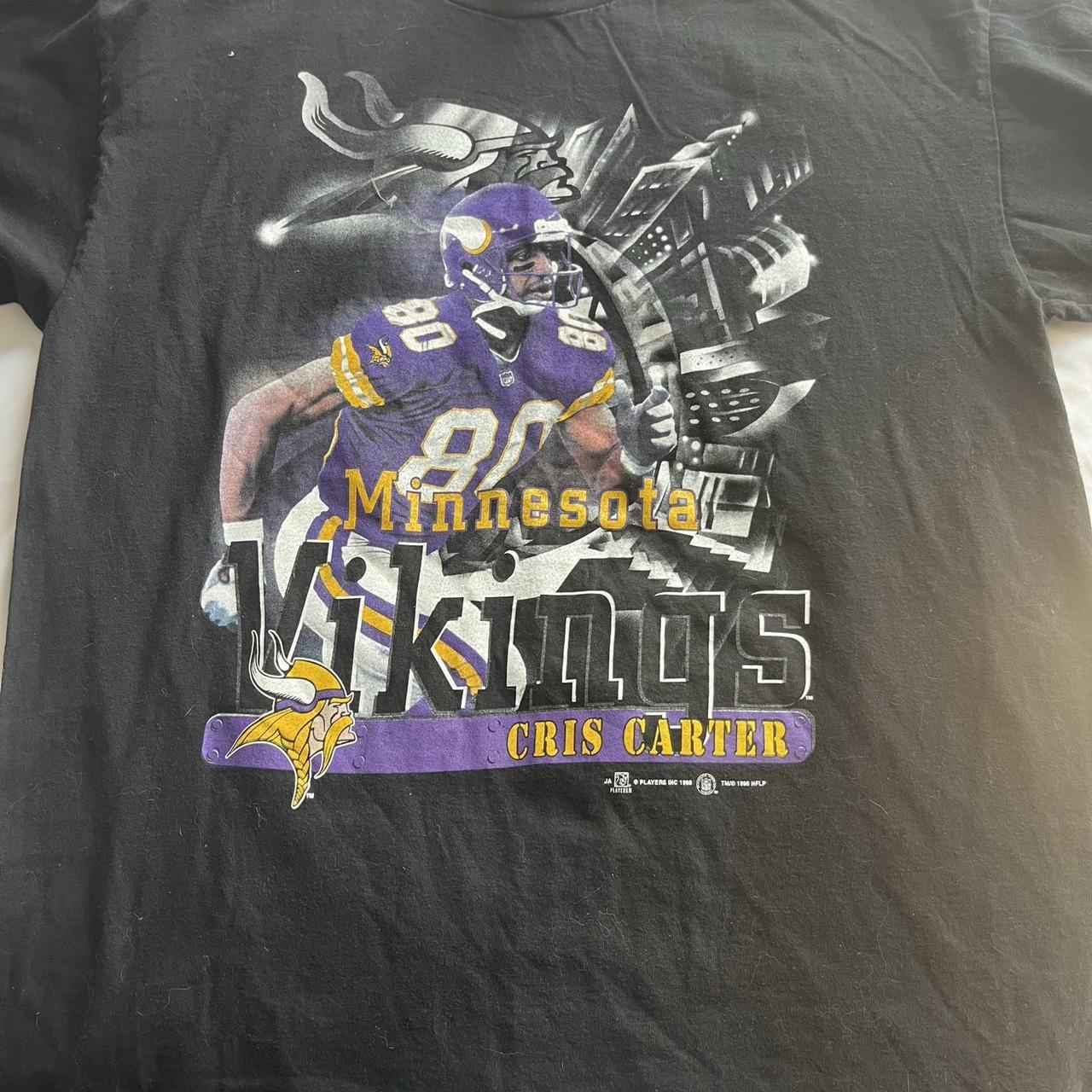 Vintage 90s Cris Carter Minnesota Vikings Purple XL NFL Football