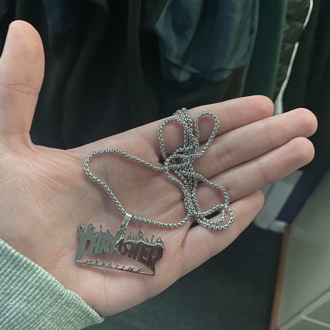 Sliver thrasher necklace - Depop