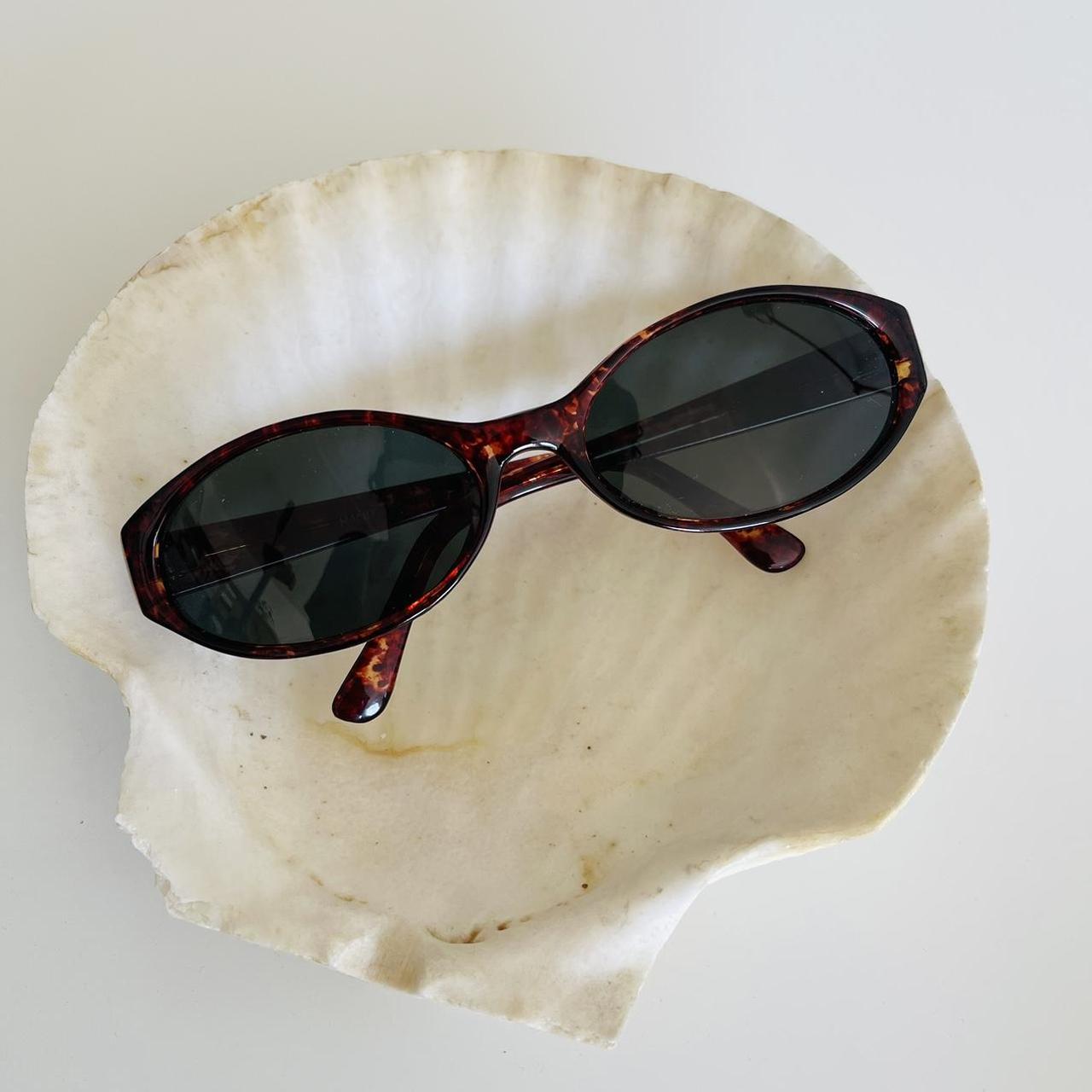 Authentic Vintage 90s Slim Tortoise Oval Sunglasses - Etsy