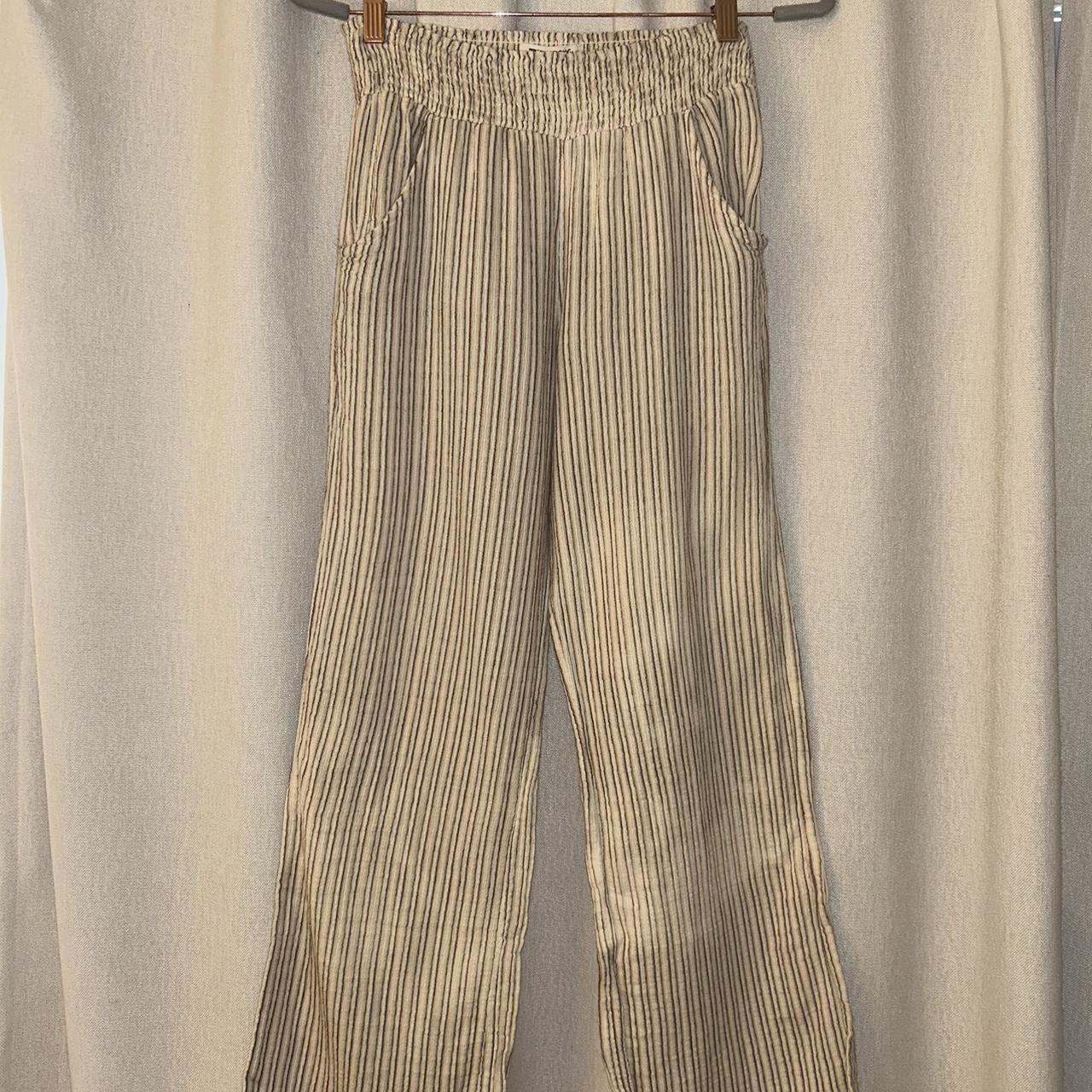 Striped beach clearance pants