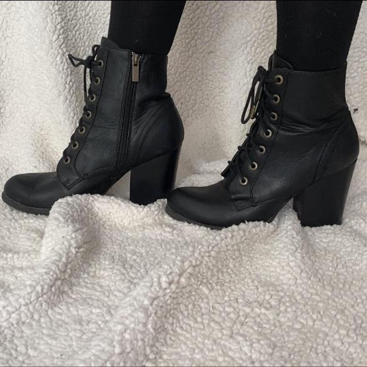 Bamboo wedge boots sale