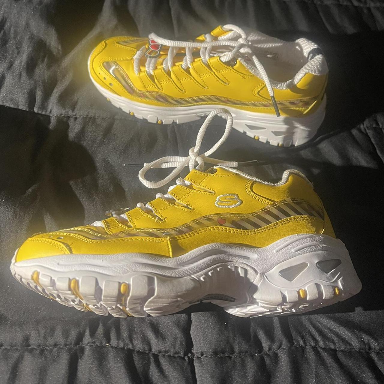 Yellow skechers on sale