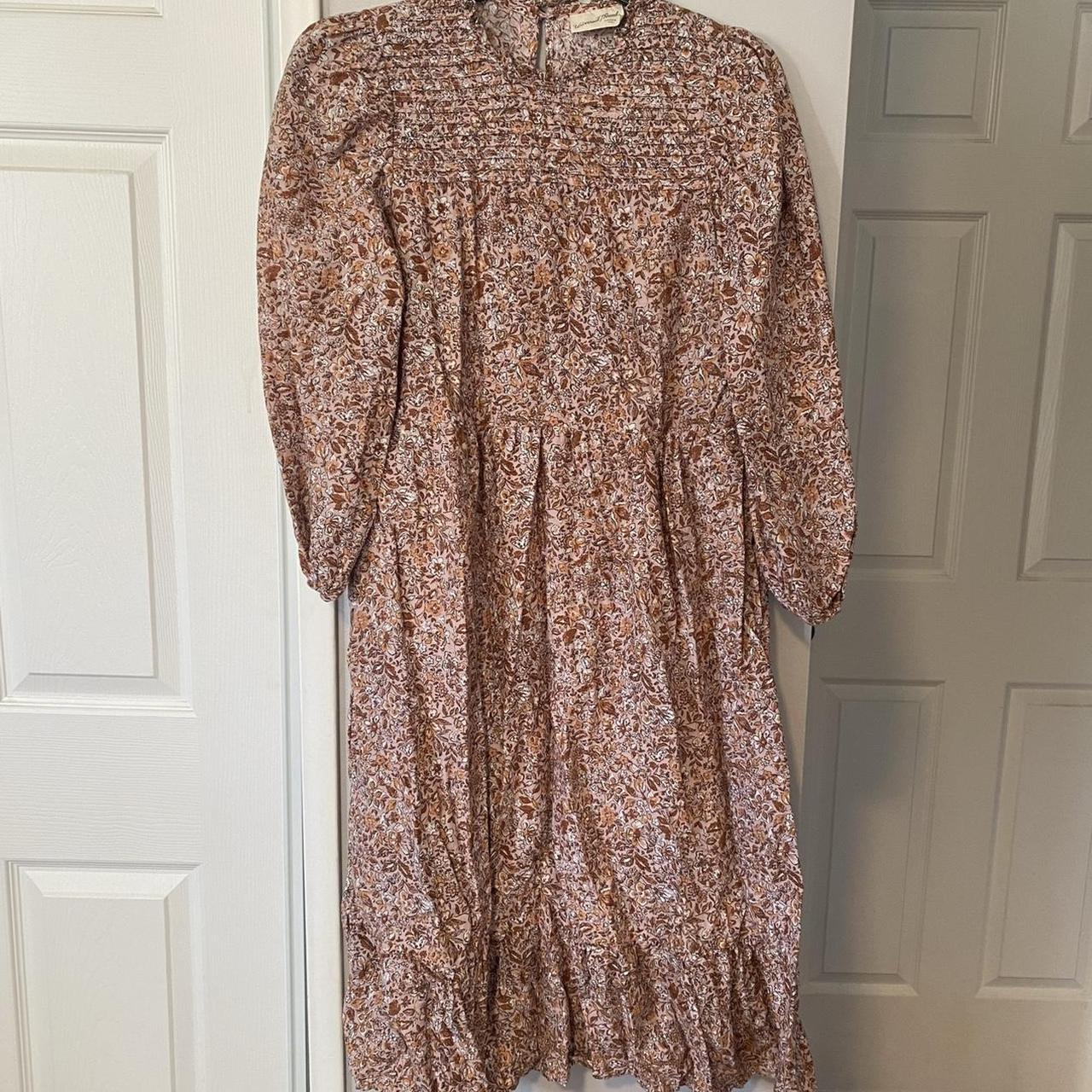 Beautiful prairie maxi floral long sleeve dress 💓... - Depop