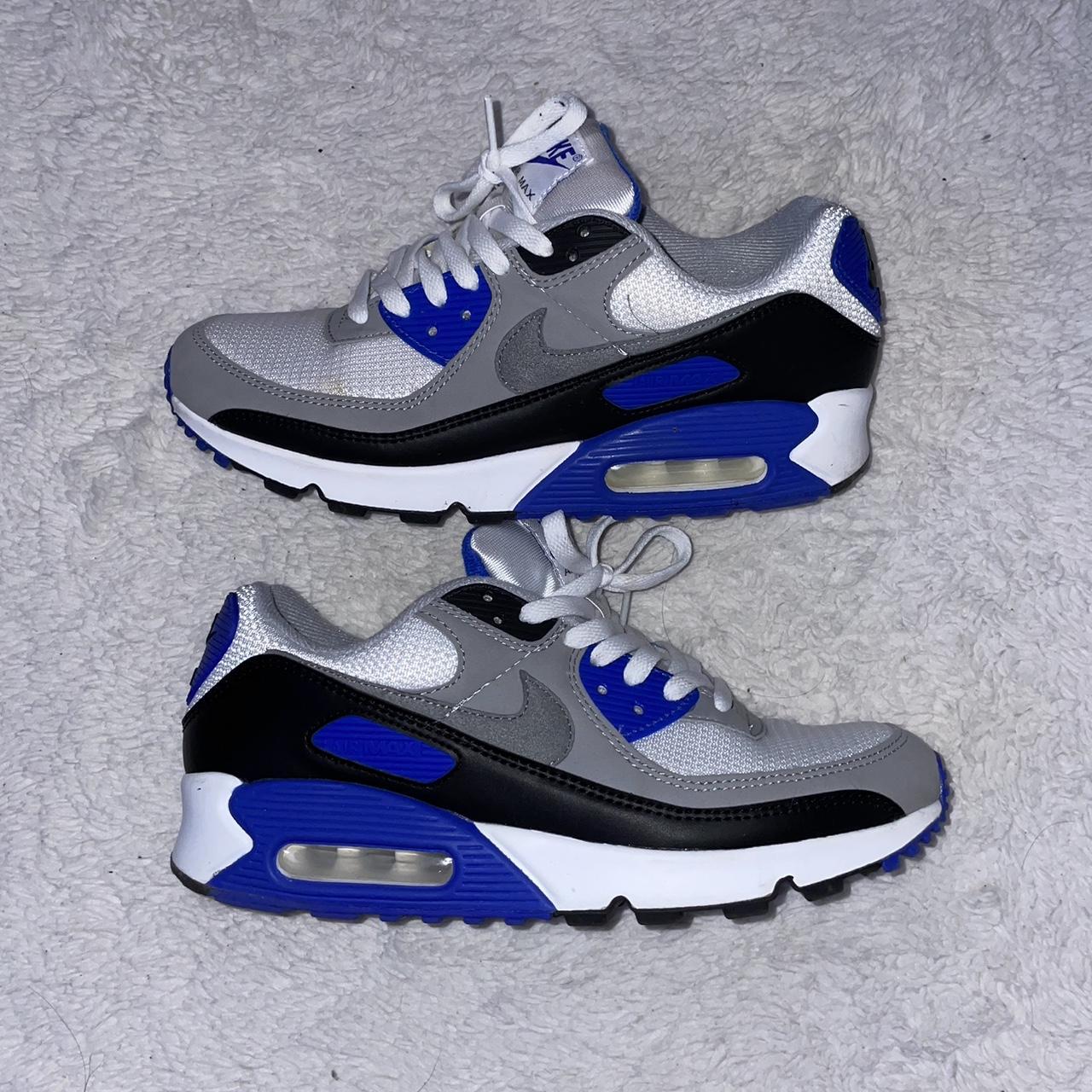 Nike air max outlet 90 white/particle grey-royal blue