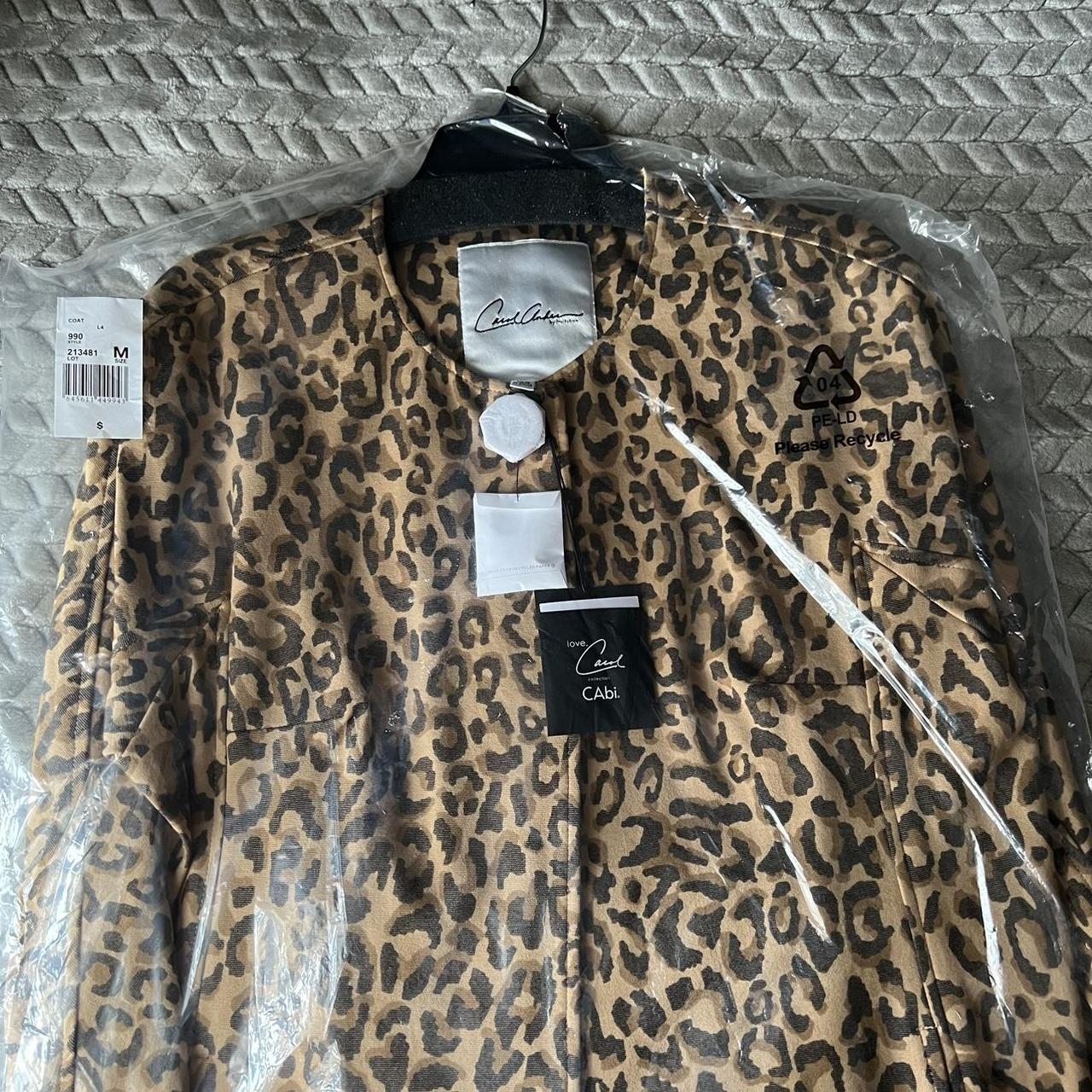 Cabi top leopard coat