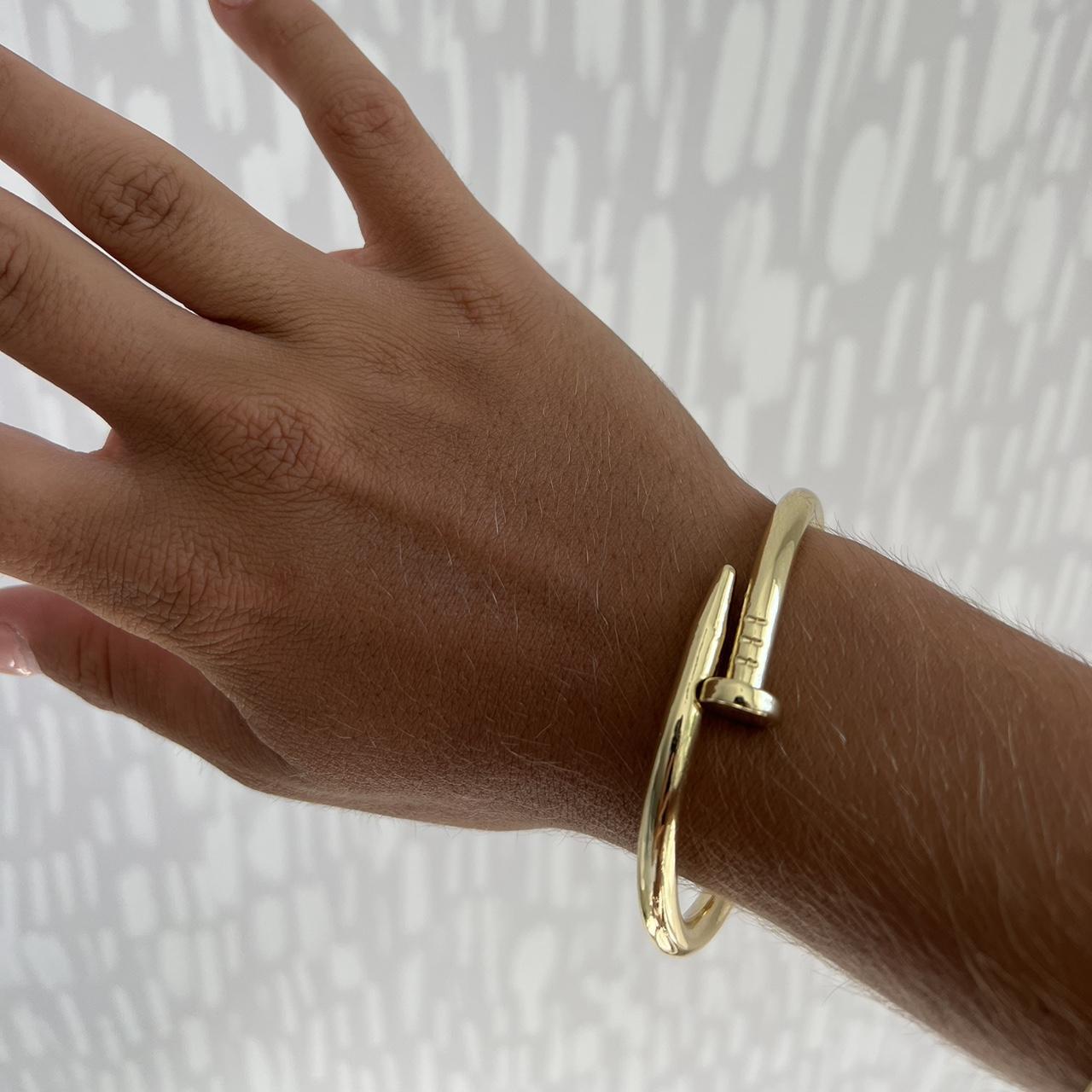 18k Cartier bracelet Used Flexible on the price - Depop