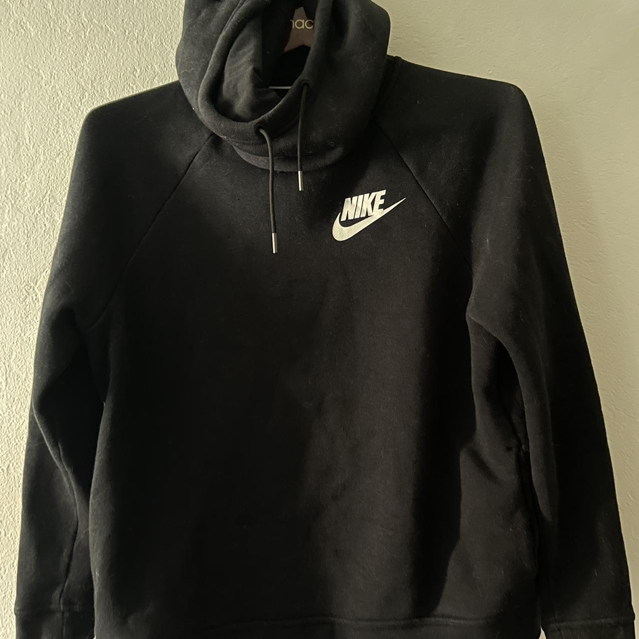 Nike funnel-neck hoodie Black nike hoodie Brand:... - Depop