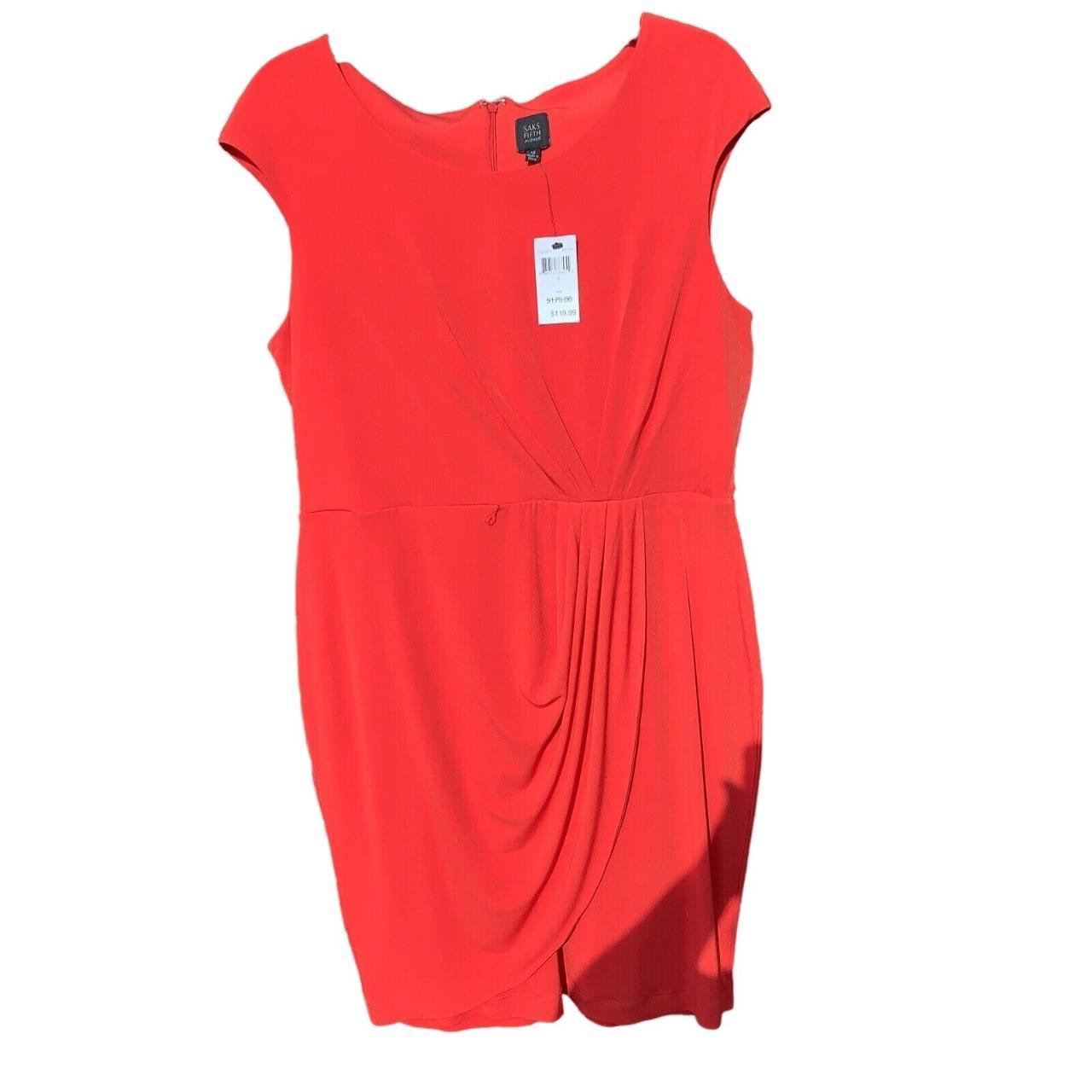 Saks fifth shop avenue red dress