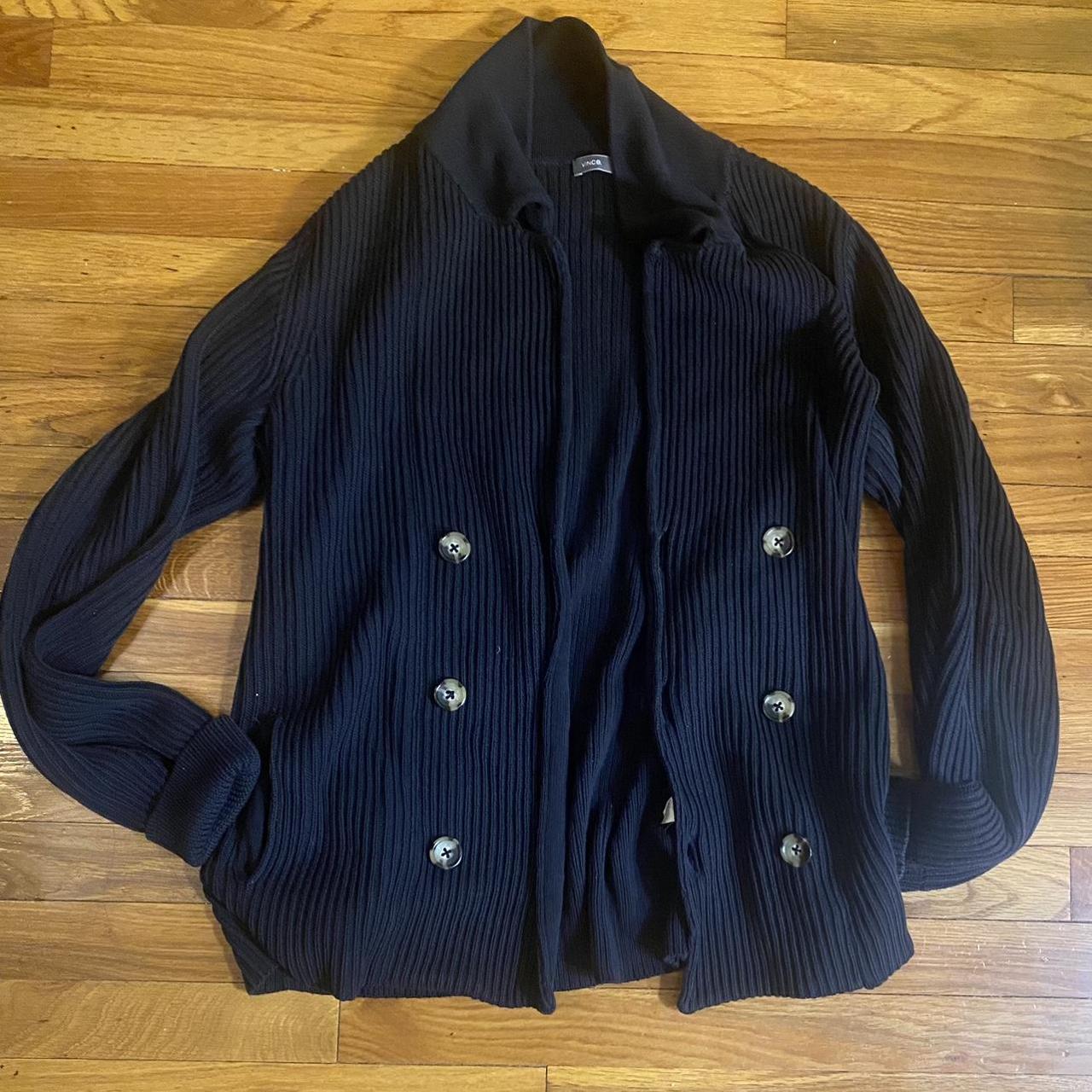 vince double breasted cardigan