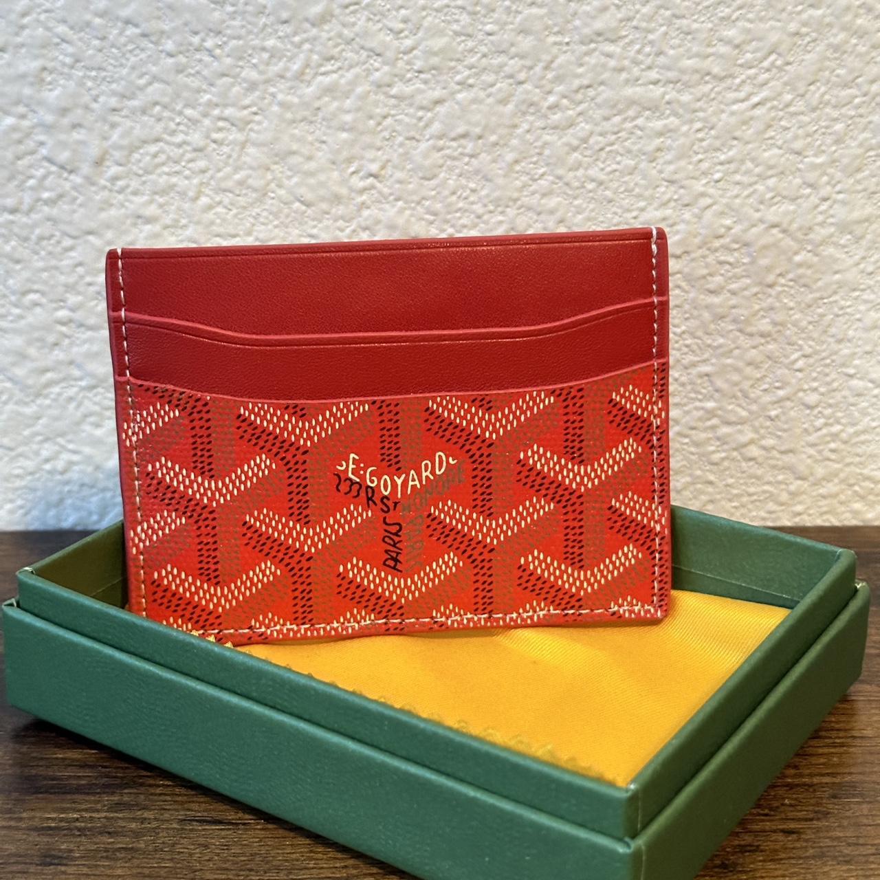 Goyard cardholder outlet red