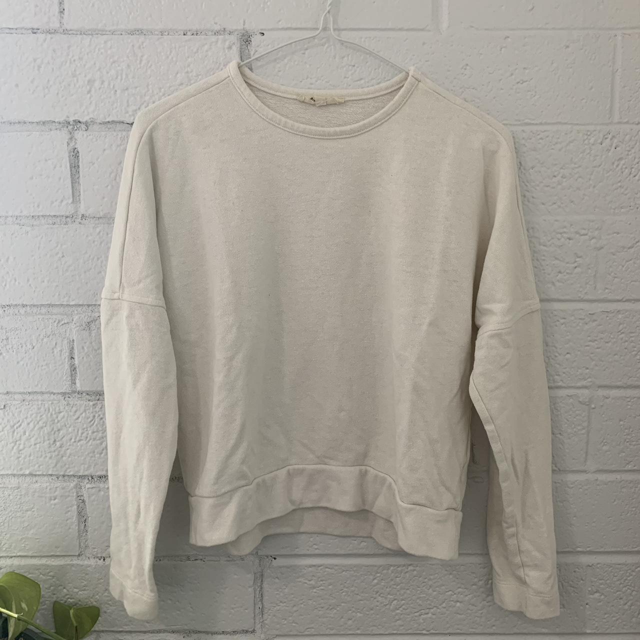 Madewell Women's White Sweatshirt | Depop