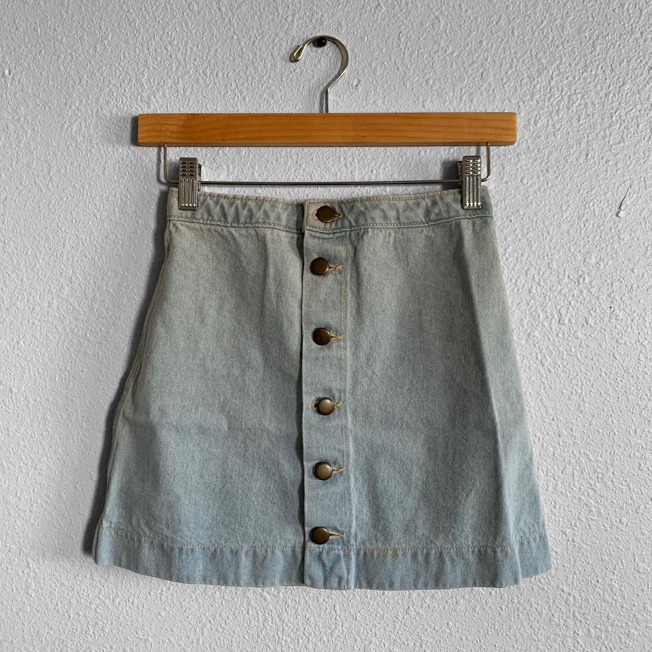 American apparel denim shops skirt