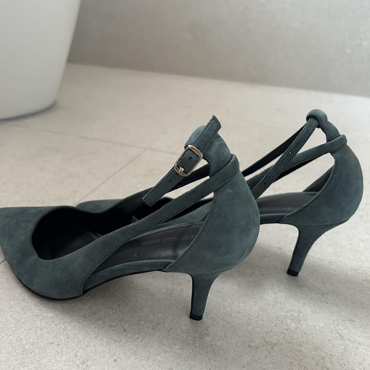 alexander wang blue heels