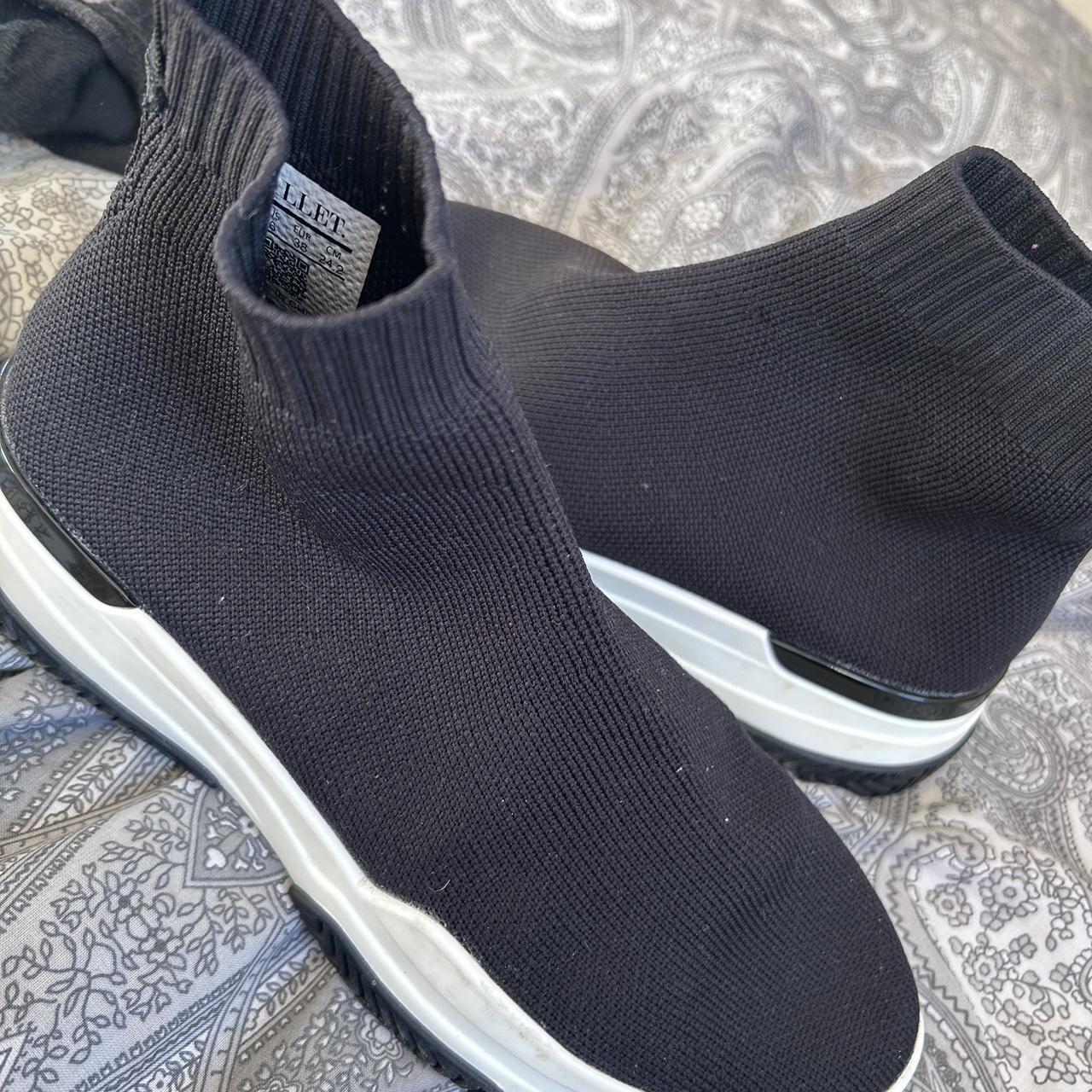 Mallet Sock Trainers size 5, worn once💕 Depop