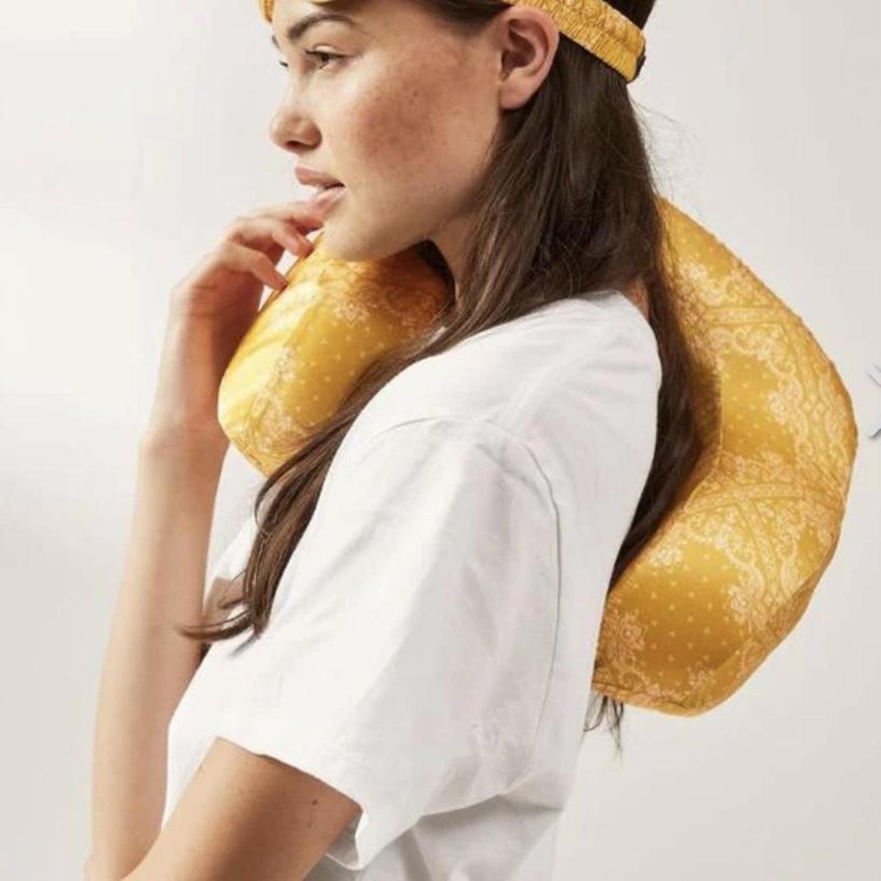 Calpak Satin travel neck pillow and eye mask set... Depop