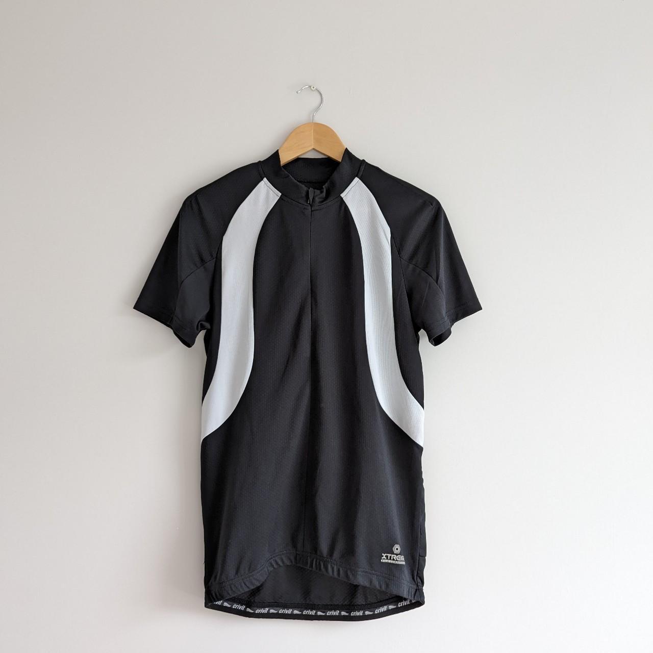 Crivit Men's Medium Black/ White Sports Top