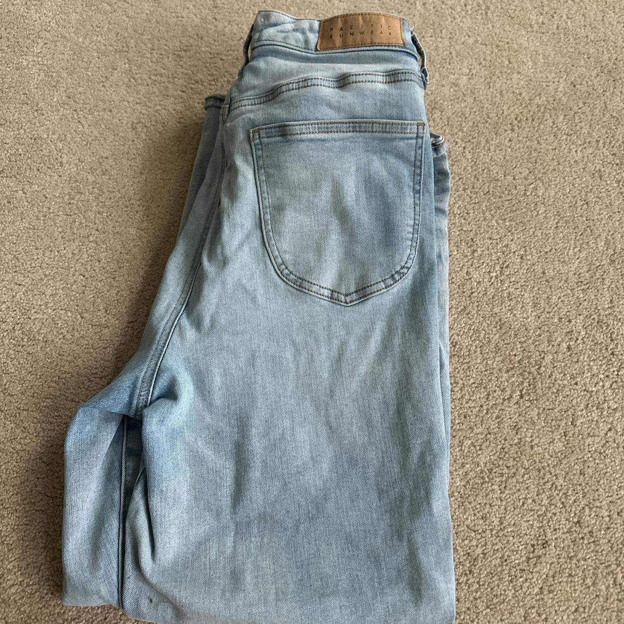 PacSun Women's Jeans Blue – light wash high rise skinny jeans