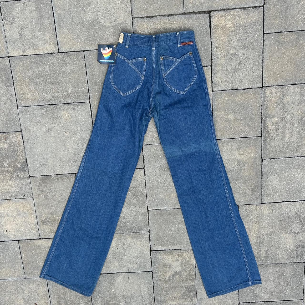 Men's Jeans - Blue/Navy - 30" – Vintage 70’s With… - image 7