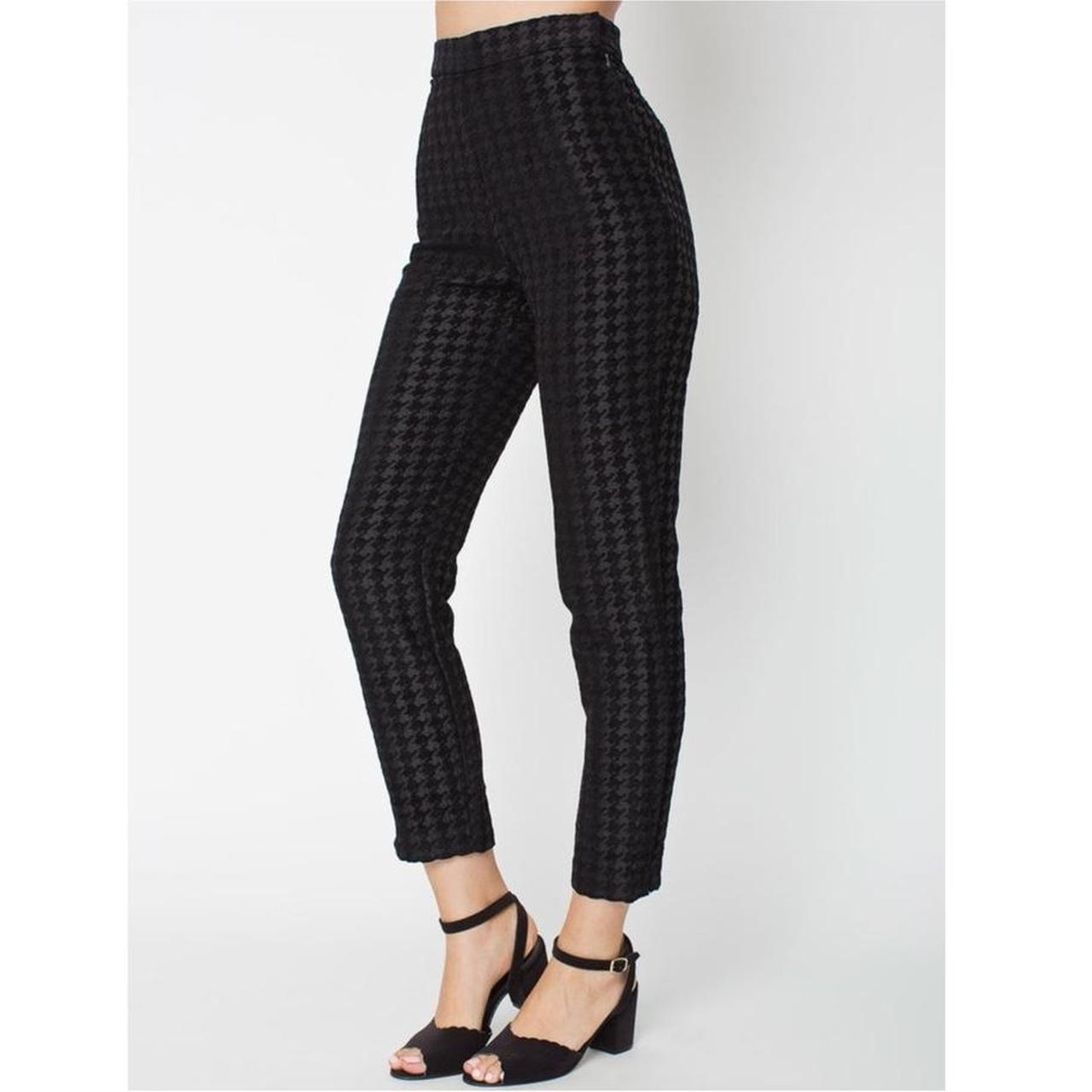 American Apparel houndstooth jacquard tap pants in... - Depop