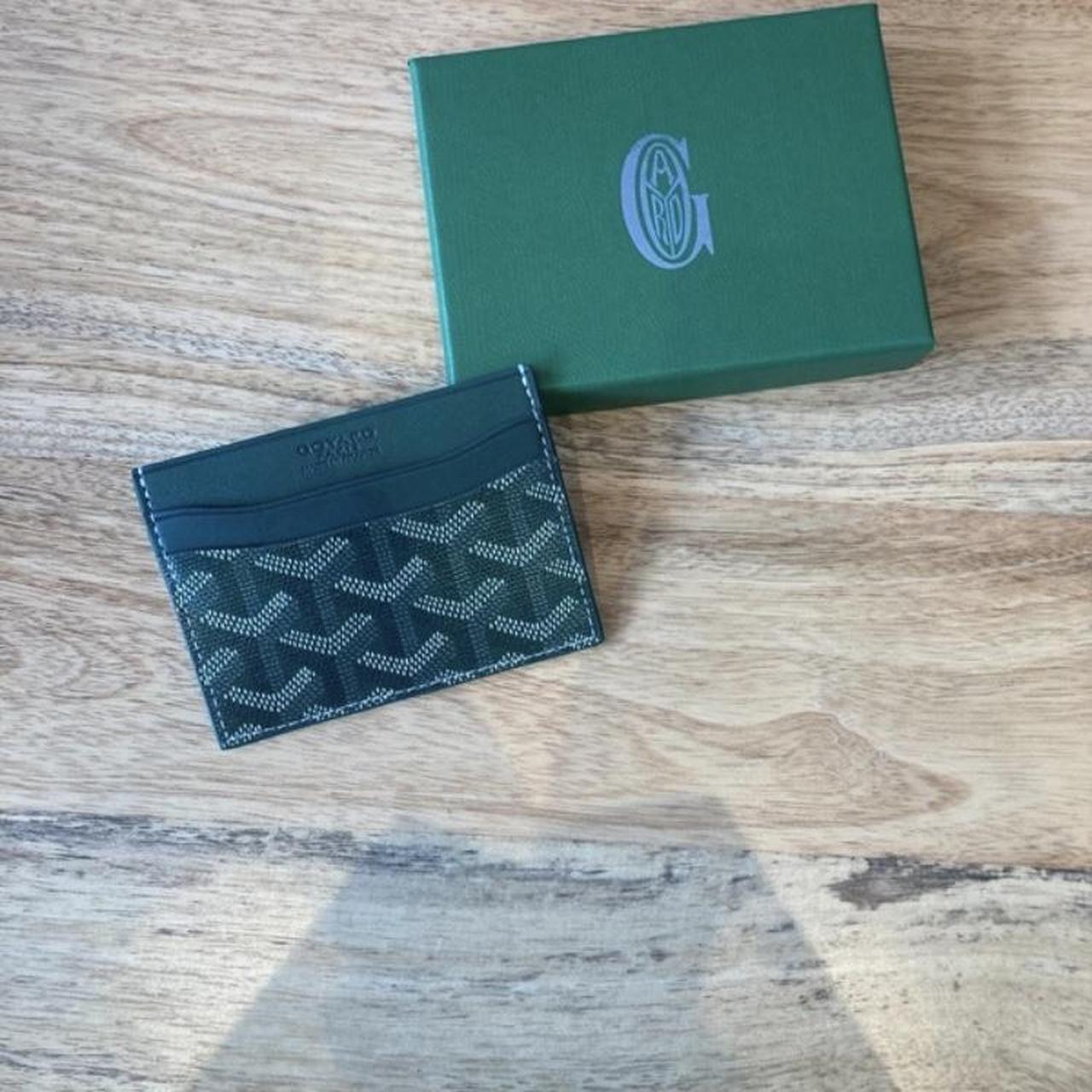 Goyard card holder green Depop