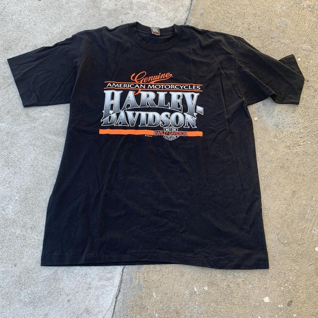 Vintage single stitch Harley Davidson t shirt size... - Depop