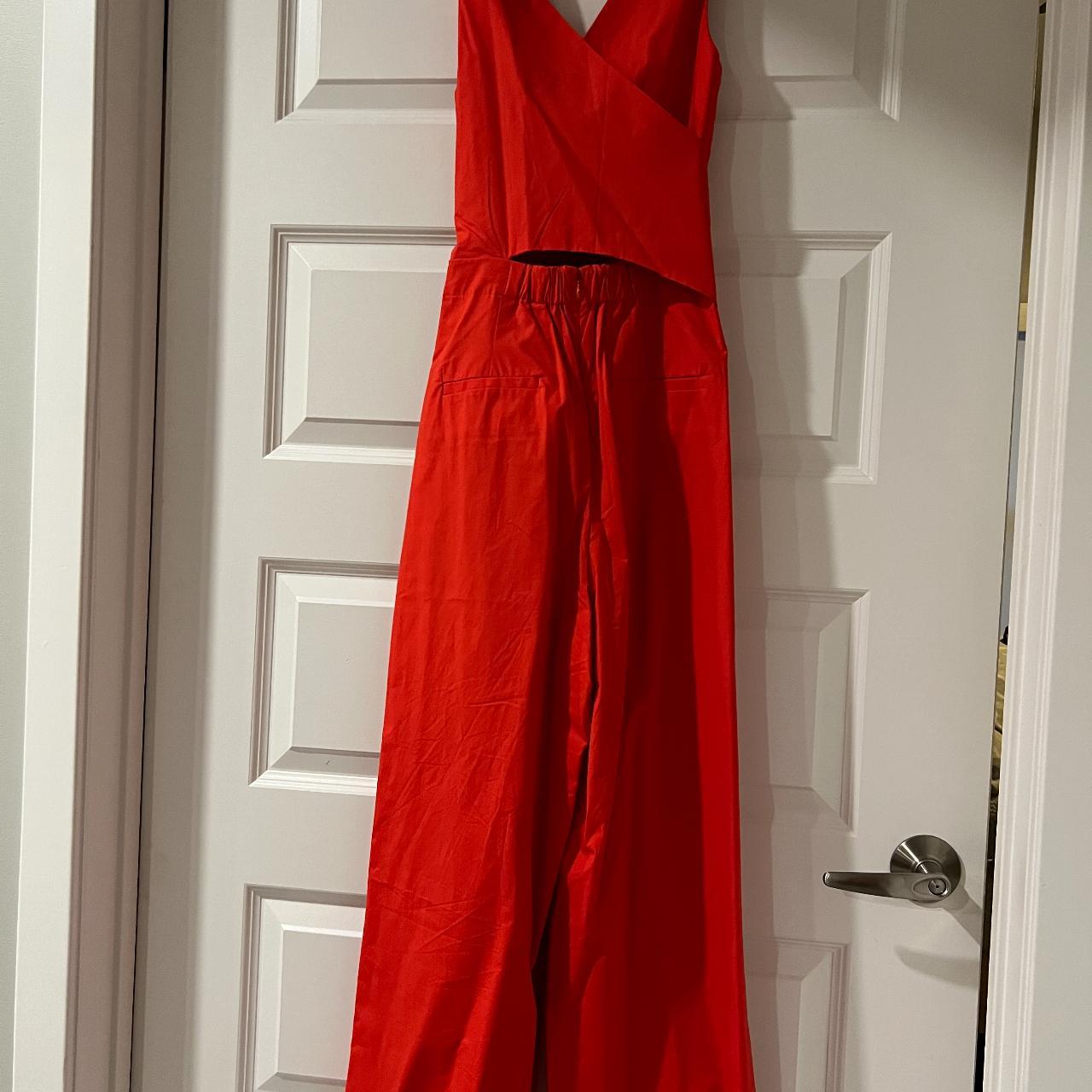 JCrew Red Jumpsuit So cute, fits amazing Never Depop