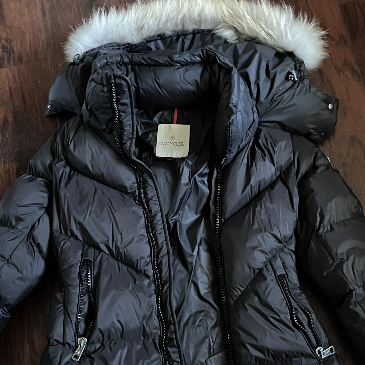 Moncler puffer Jacket fuzzy hood never worn before... - Depop