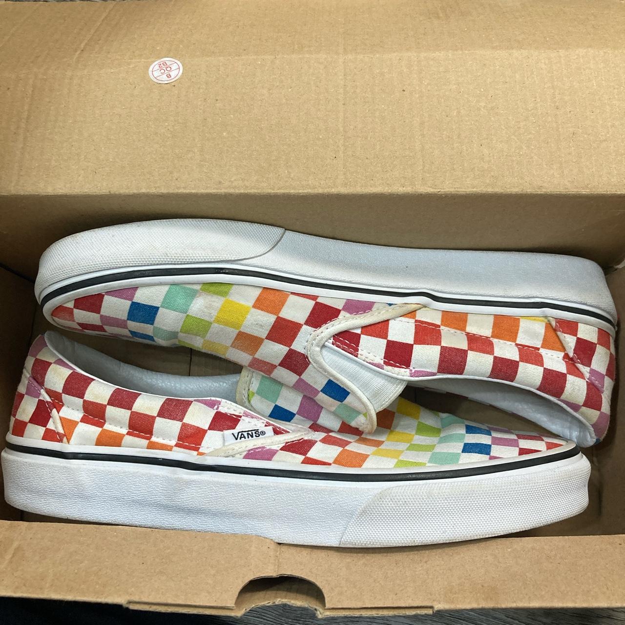 How to clean on sale rainbow checkered vans