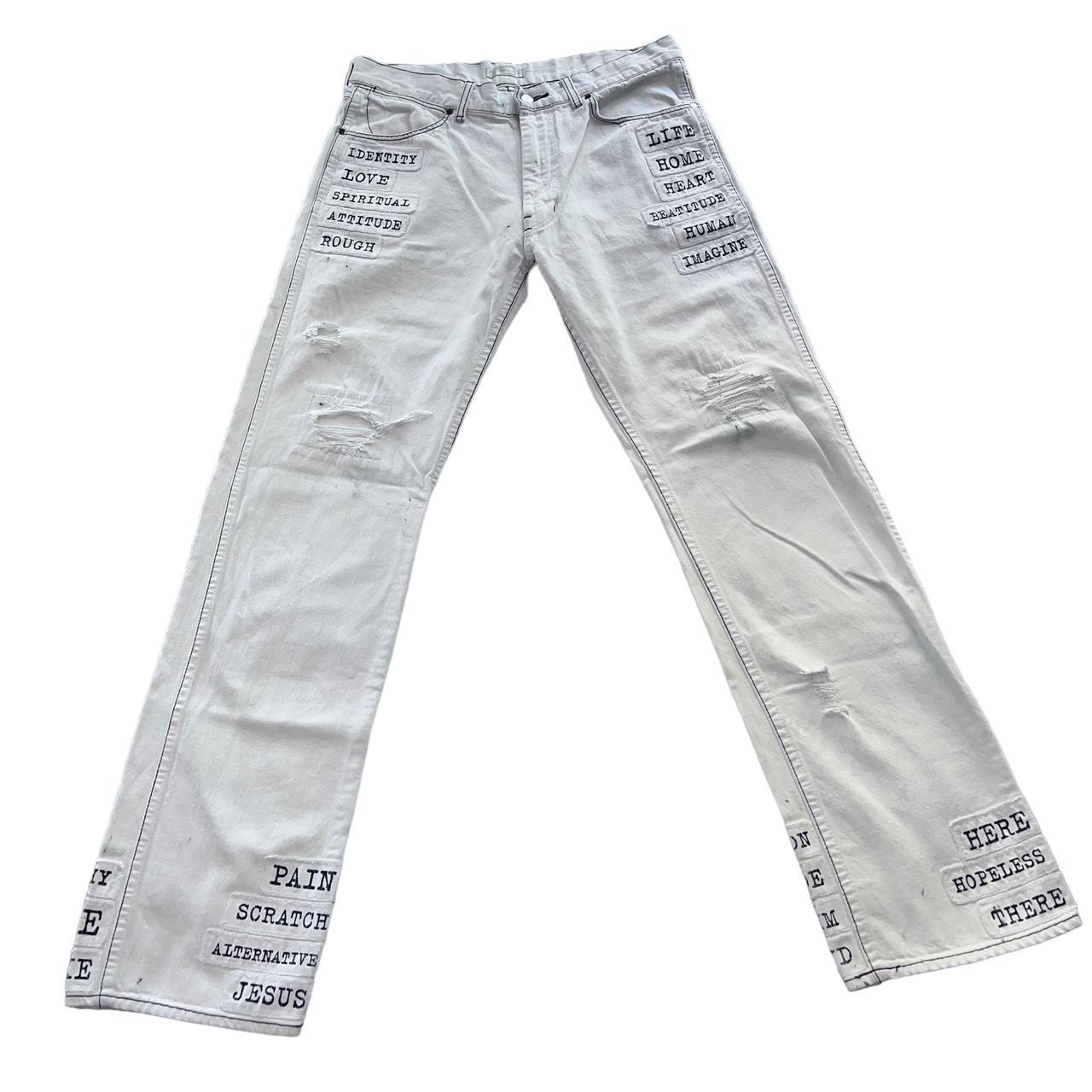 number (n)ine SS 02 Modern Age White Poem Denim...