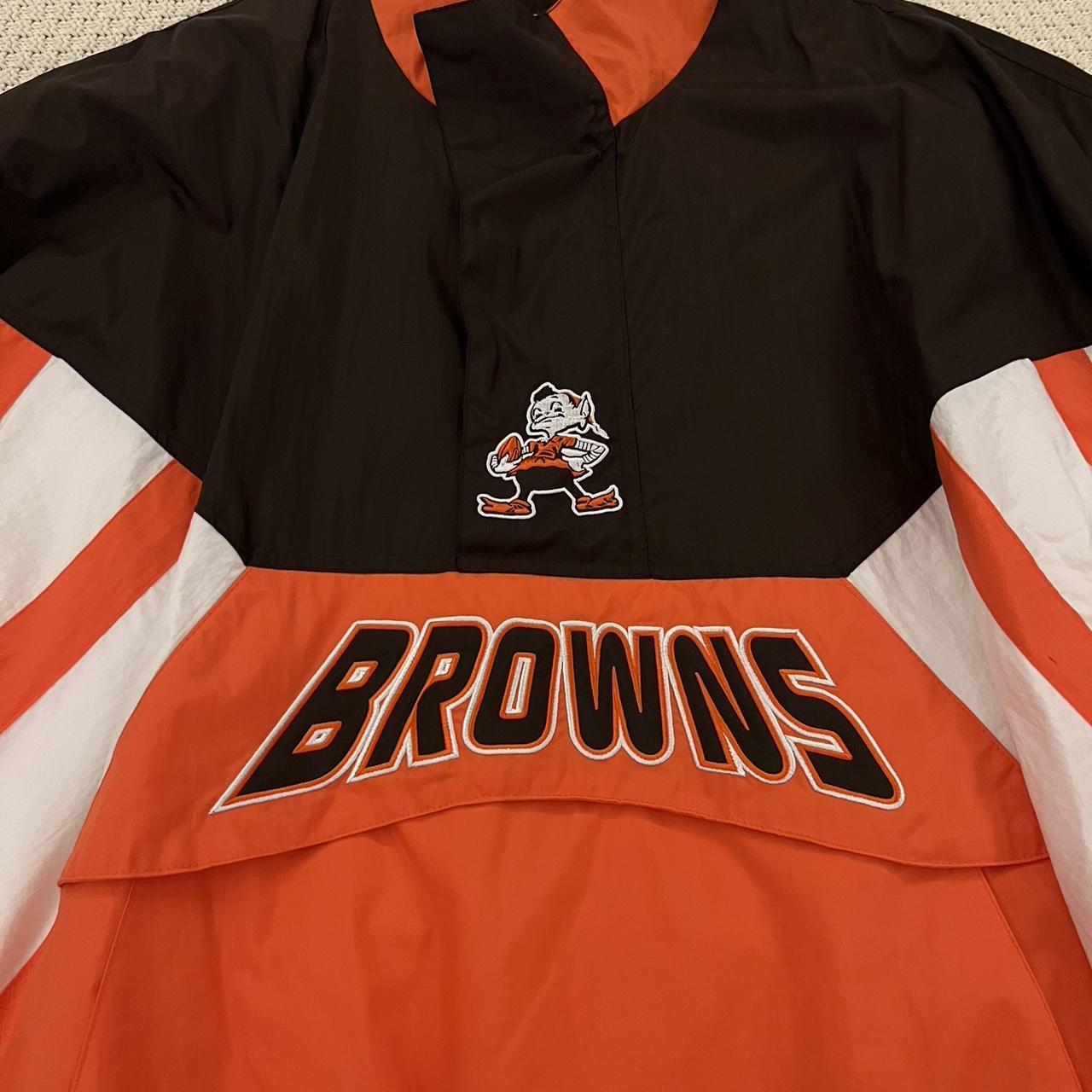 : Starter Men's Brown Cleveland Browns Draft Fleece