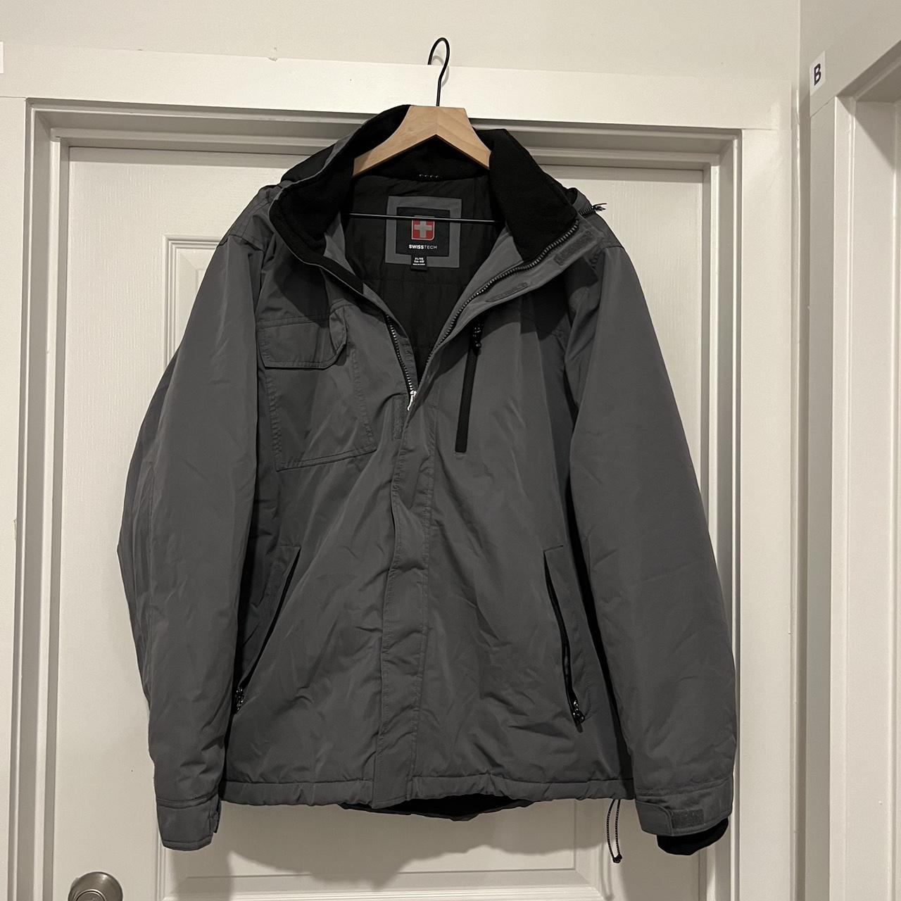 Swiss Army Grey Rain Coat - Depop