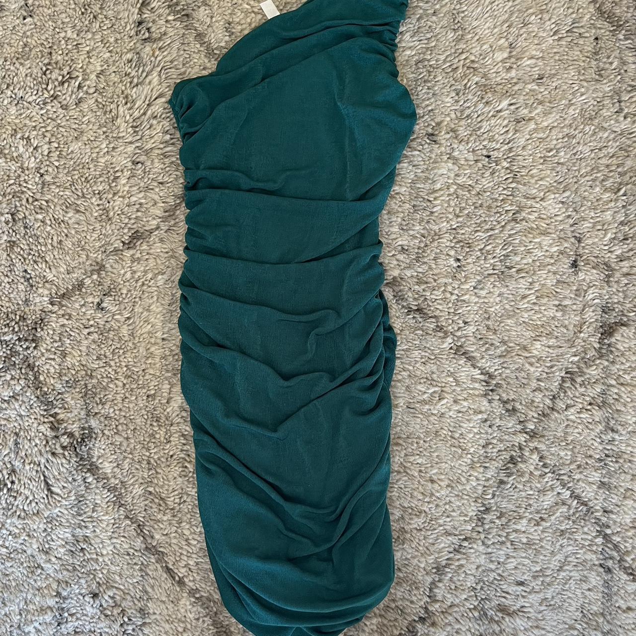 pretty green lucy in the sky dress, worn once, can... Depop