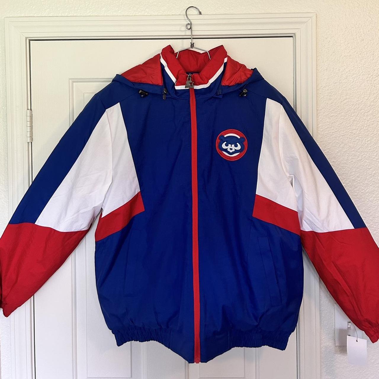 NWT Starter Chicago Cubs Jacket WindBreaker Modern... - Depop