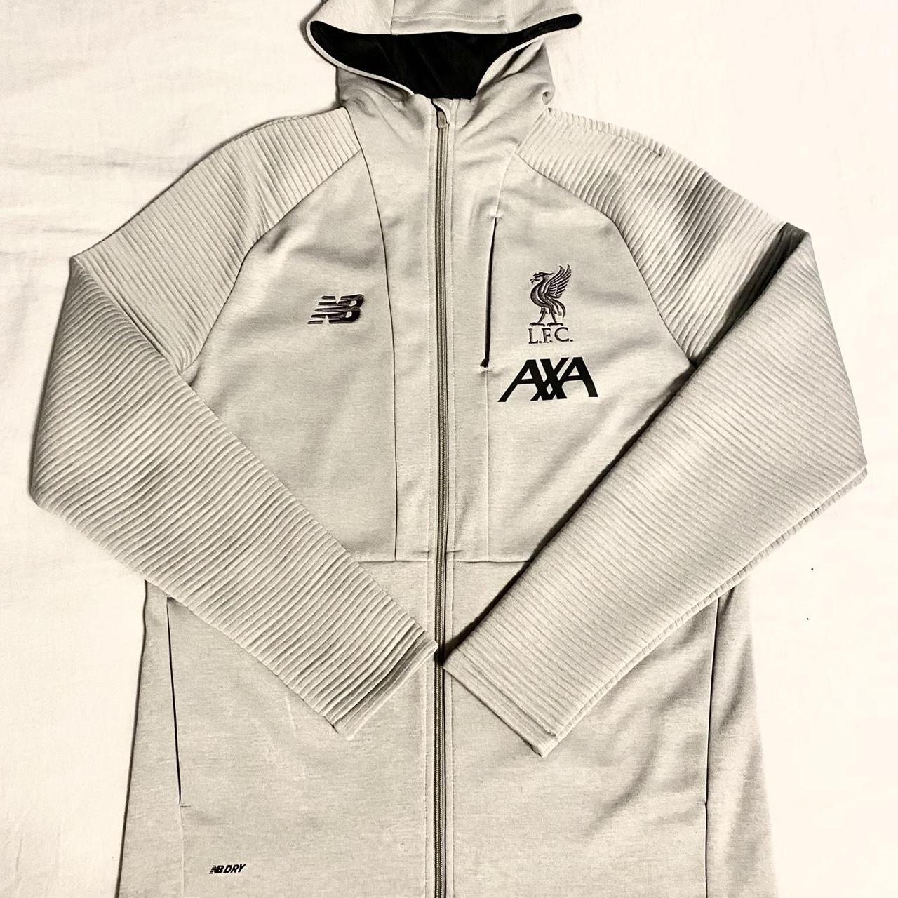 Liverpool FC Grey New Balance Full Zip Up Hoodie and